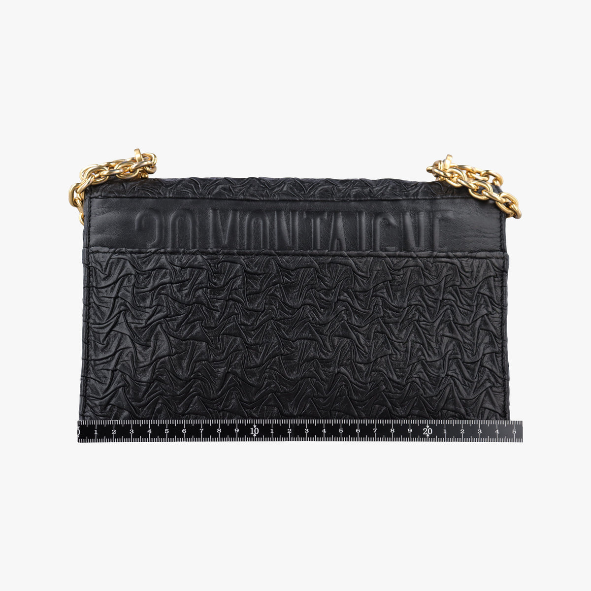 Secondhand Christian Dior 30 Montaigne Black Leather  shoulderbag | stylenewstar