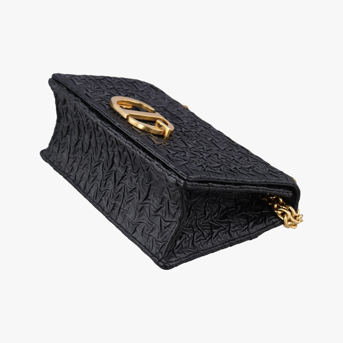 Pre-owned Christian Dior 30 Montaigne Black Leather  shoulderbag | stylenewstar