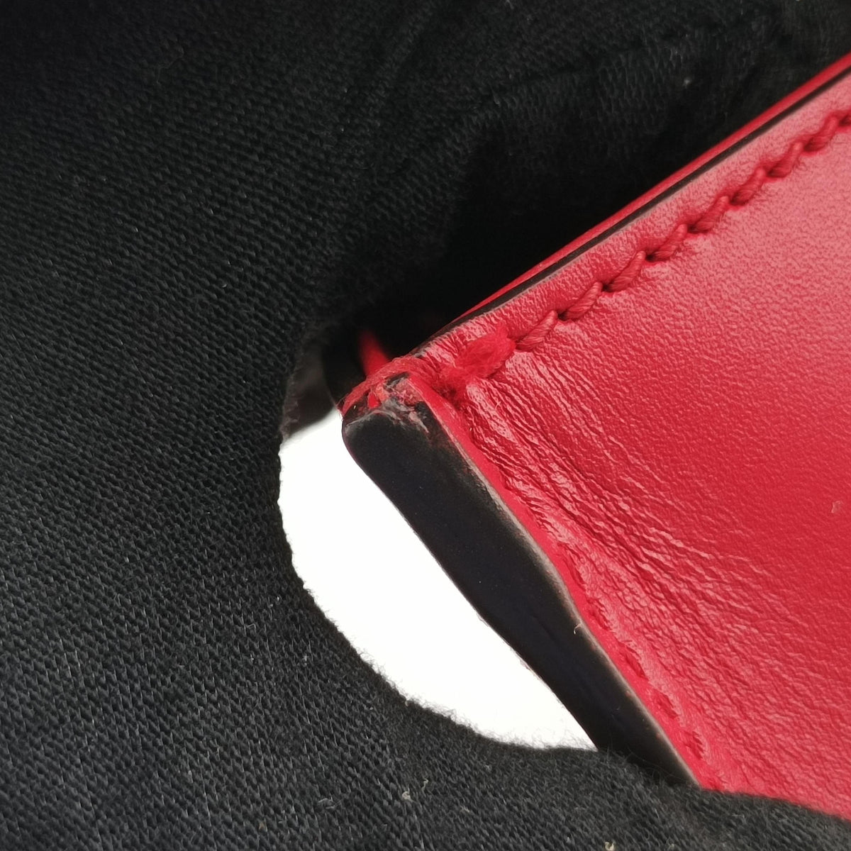 Pre-owned Gucci Sylvie Red×navy Leather 421882 shoulderbag | stylenewstar