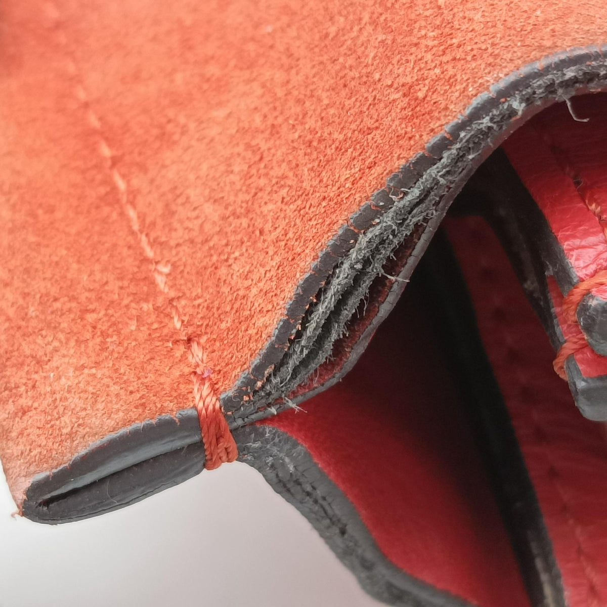 Pre-owned Chloe FAYE Red Leather × suede  shoulderbag | stylenewstar