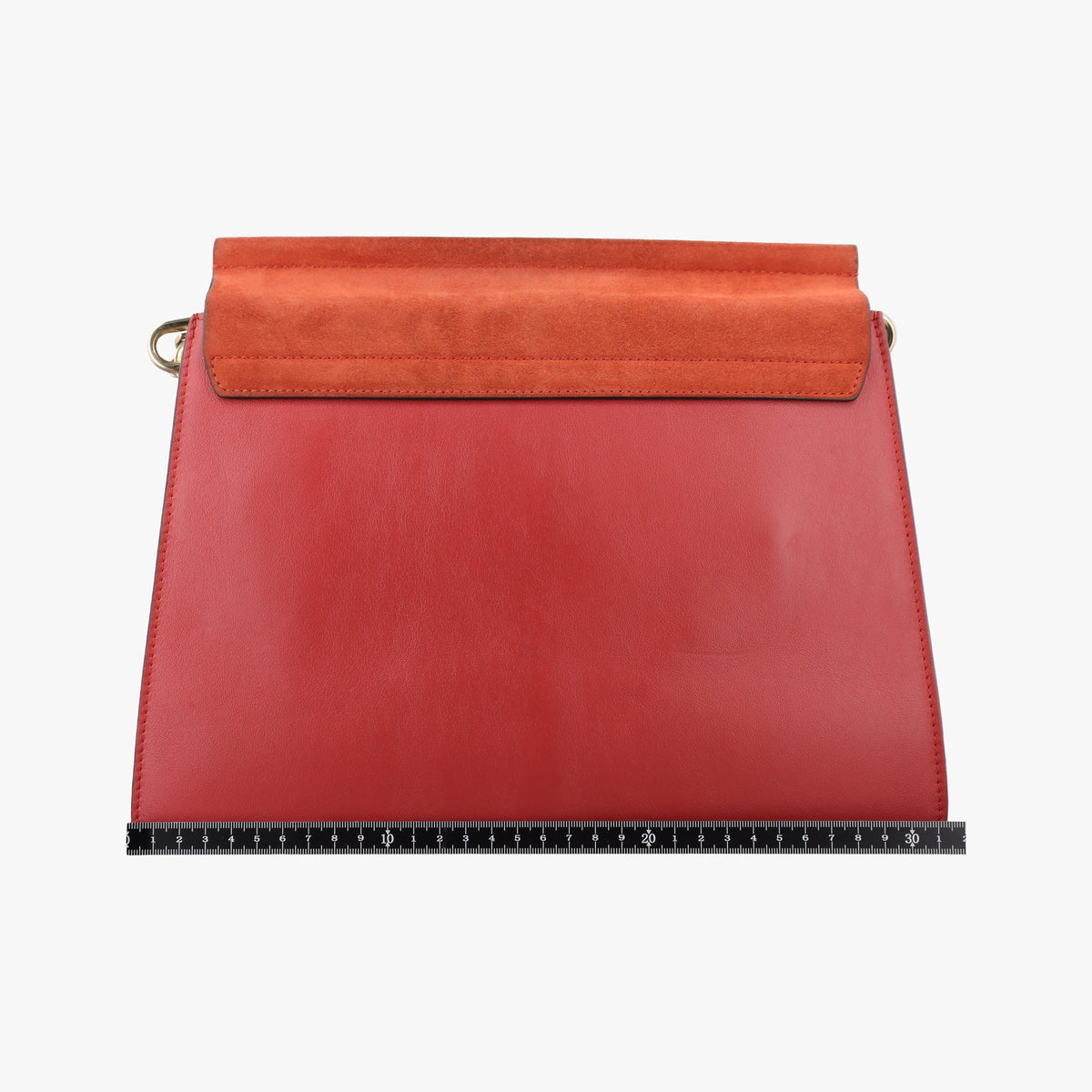 Pre-owned Chloe FAYE Red Leather × suede  shoulderbag | stylenewstar