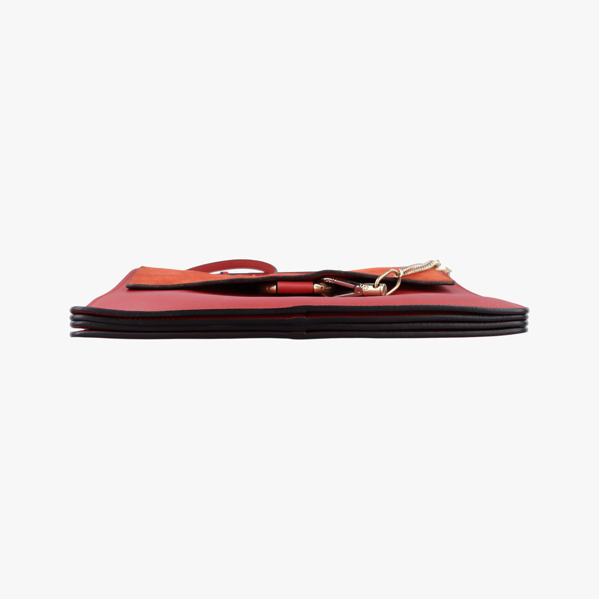 Pre-owned Chloe FAYE Red Leather × suede  shoulderbag | stylenewstar