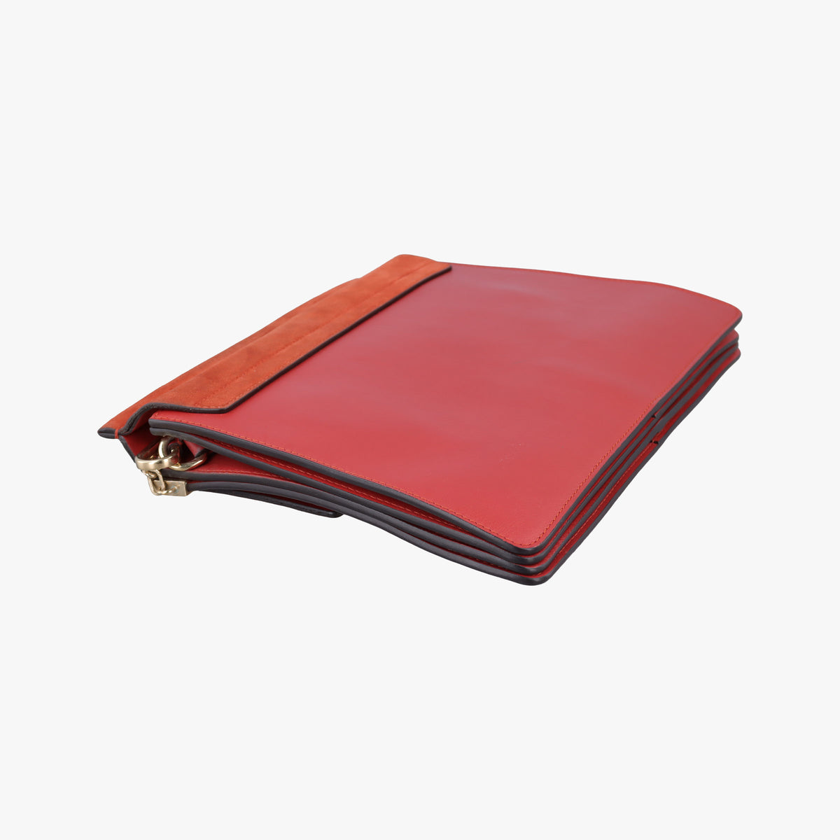 Pre-owned Chloe FAYE Red Leather × suede  shoulderbag | stylenewstar