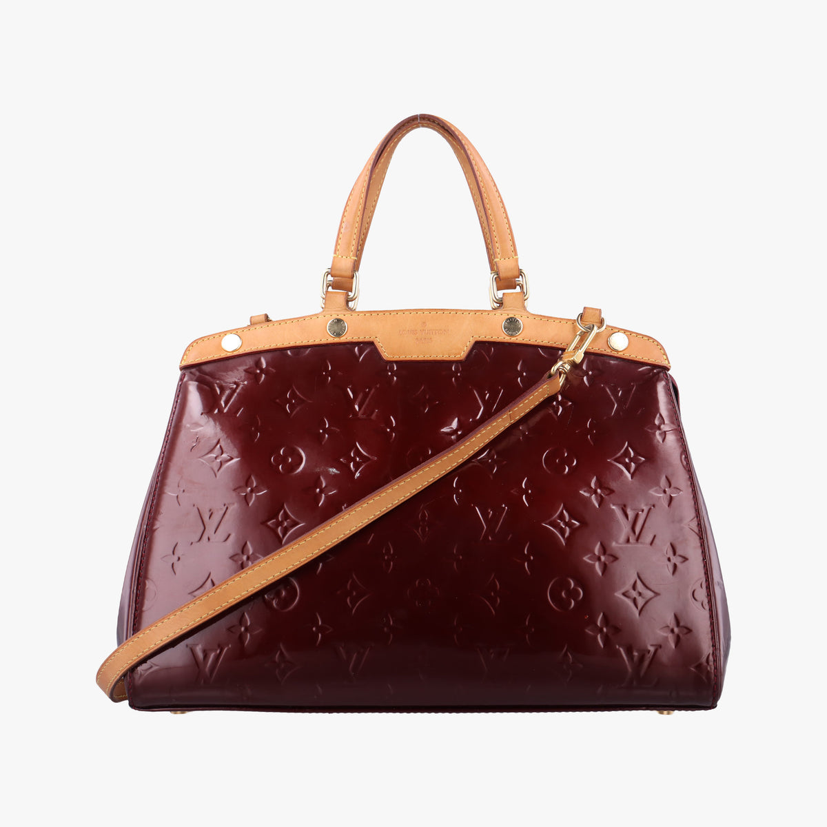 Pre-owned Louis Vuitton Brea MM ROUGE FAUVISTE Vernis M91690 shoulderbag | stylenewstar