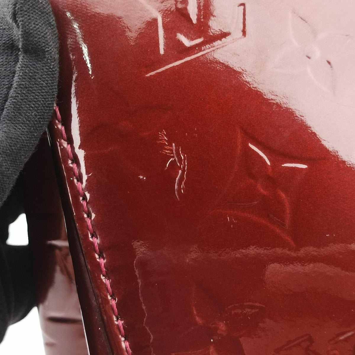 Pre-owned Louis Vuitton Brea MM ROUGE FAUVISTE Vernis M91690 shoulderbag | stylenewstar