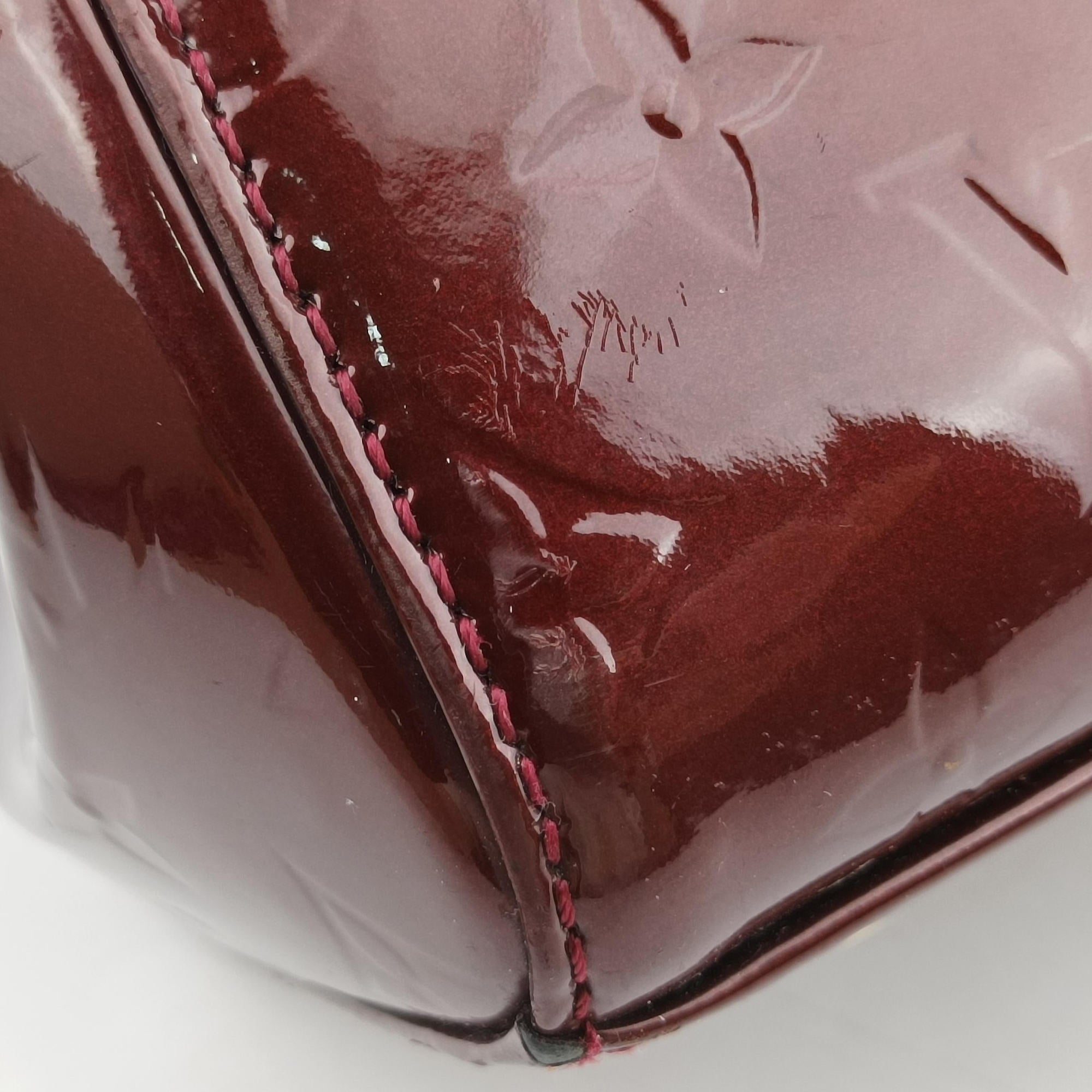 Pre-owned Louis Vuitton Brea MM ROUGE FAUVISTE Vernis M91690 shoulderbag | stylenewstar