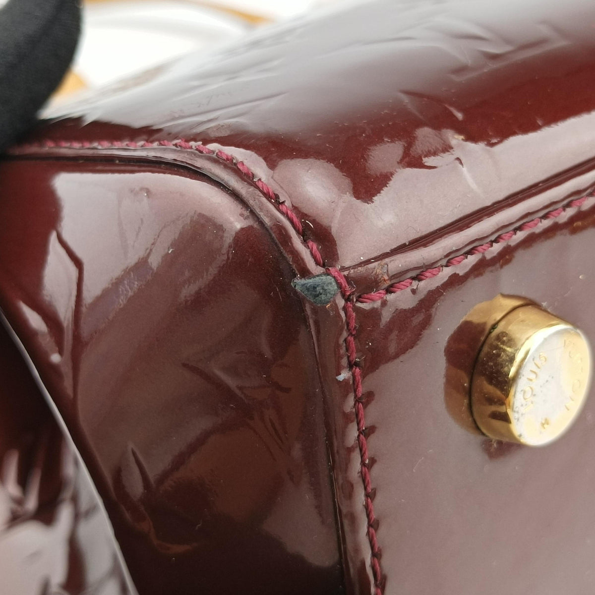 Pre-owned Louis Vuitton Brea MM ROUGE FAUVISTE Vernis M91690 shoulderbag | stylenewstar