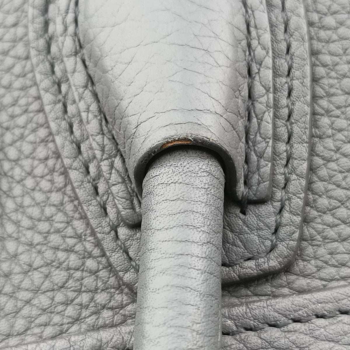 Pre-owned Celine luggage nano shopper Grey Leather  shoulderbag | stylenewstar