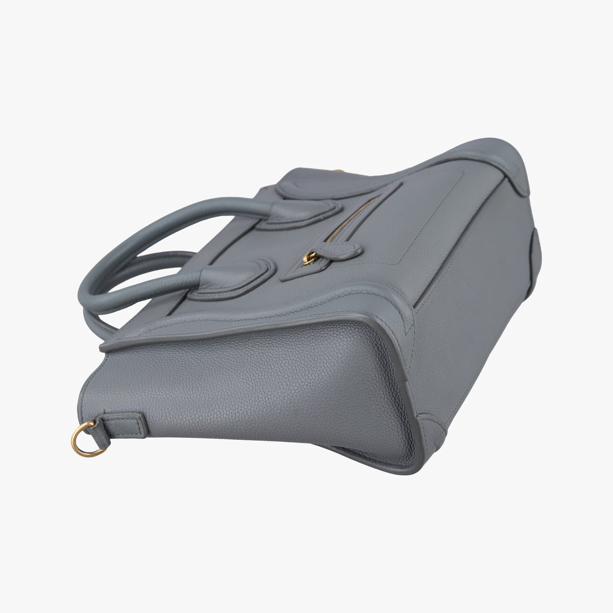 Pre-owned Celine luggage nano shopper Grey Leather  shoulderbag | stylenewstar