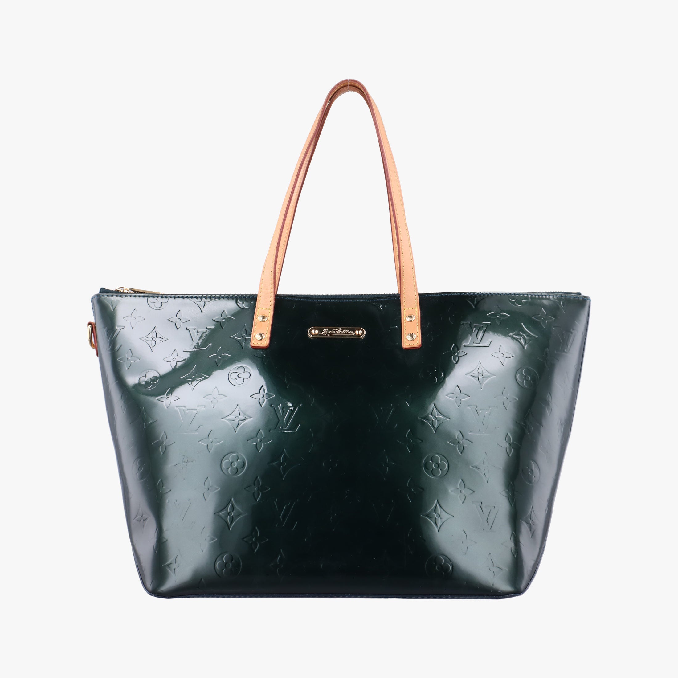Pre-owned Louis Vuitton BellevuePM BLEU NUIT Vernis M93671 handbag | stylenewstar