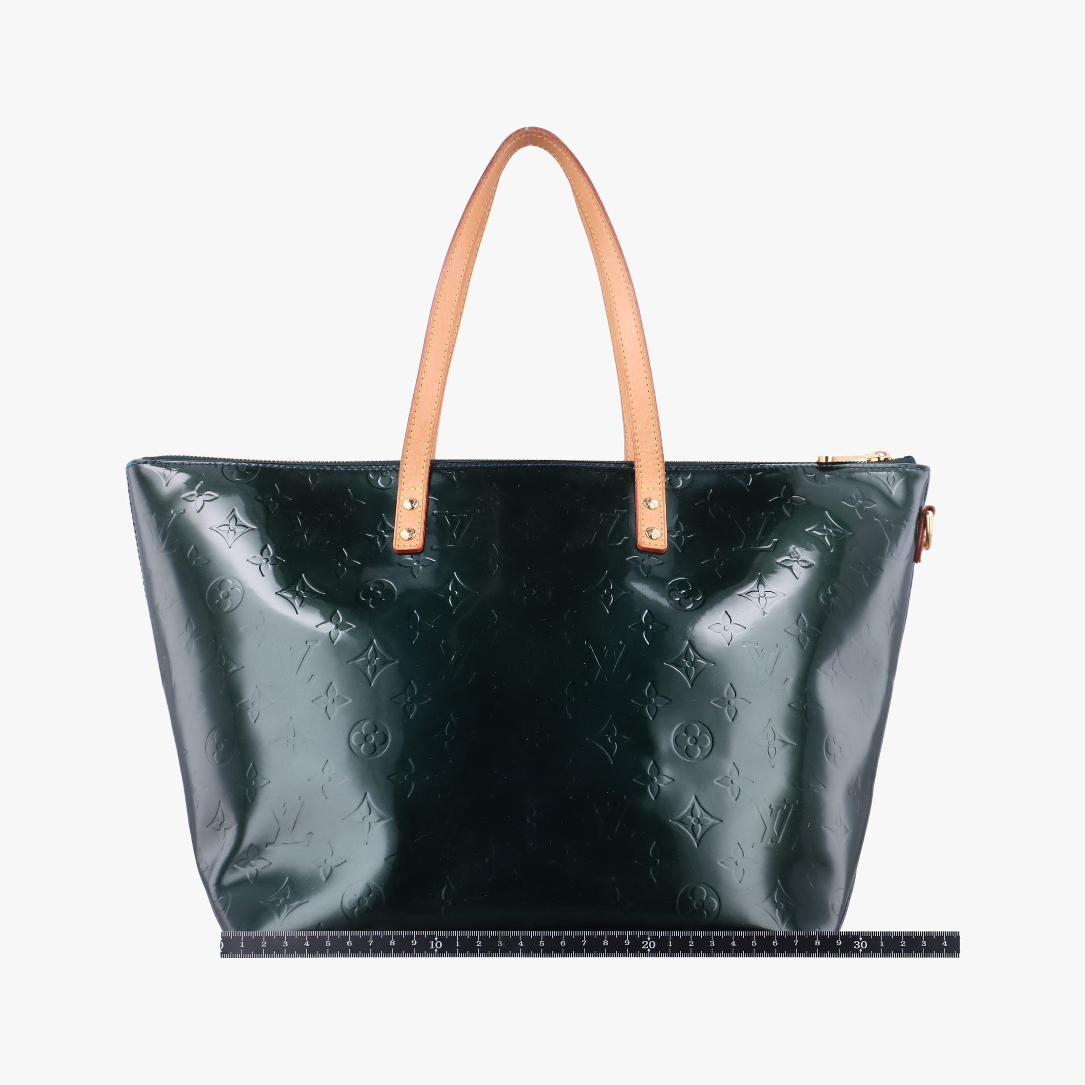 Pre-owned Louis Vuitton BellevuePM BLEU NUIT Vernis M93671 handbag | stylenewstar
