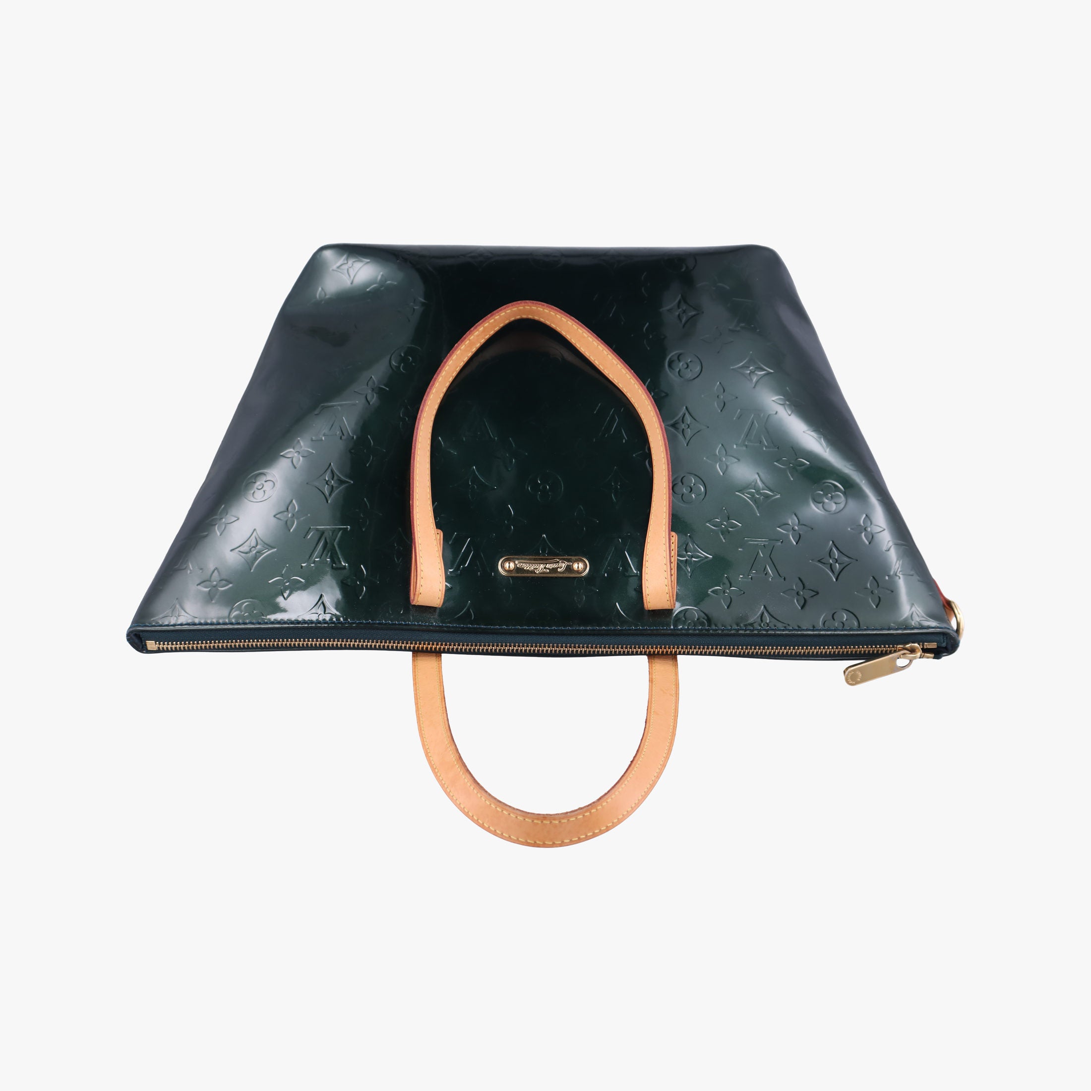 Pre-owned Louis Vuitton BellevuePM BLEU NUIT Vernis M93671 handbag | stylenewstar