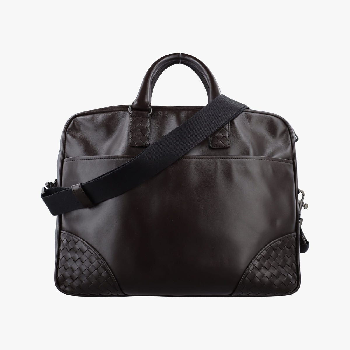 Pre-owned Bottega Veneta Intrecciato Brown Lambskin  shoulderbag | stylenewstar