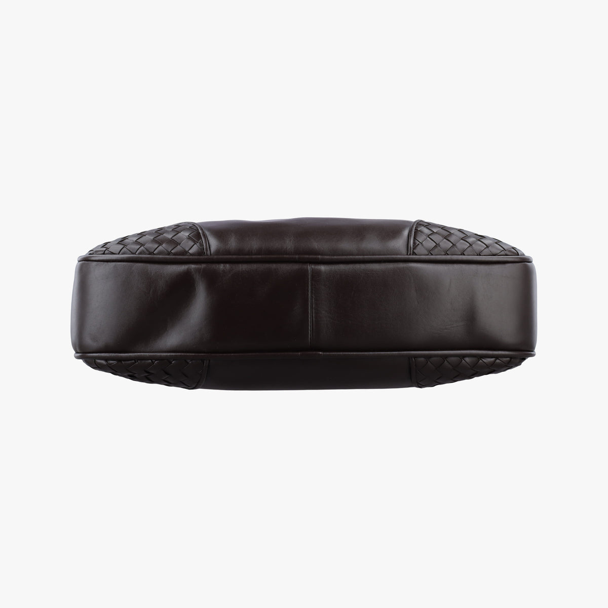 Pre-owned Bottega Veneta Intrecciato Brown Lambskin  shoulderbag | stylenewstar