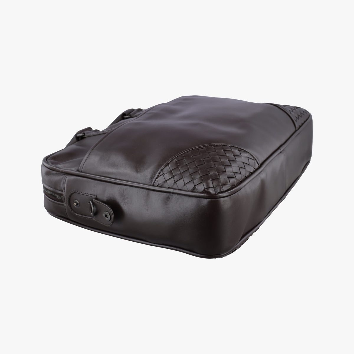 Pre-owned Bottega Veneta Intrecciato Brown Lambskin  shoulderbag | stylenewstar