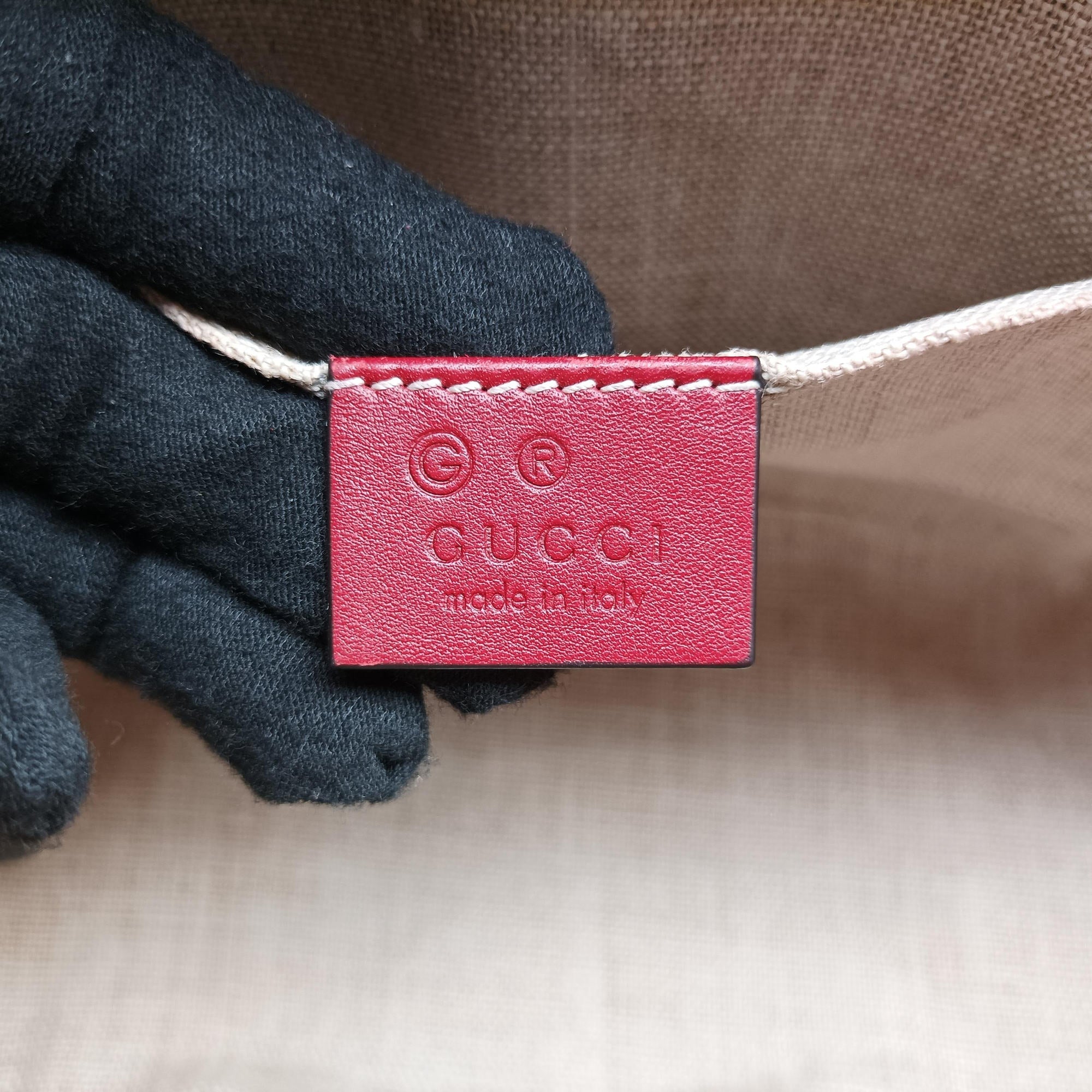 Pre-owned Gucci Microguccissima Red Leather 449654 shoulderbag | stylenewstar