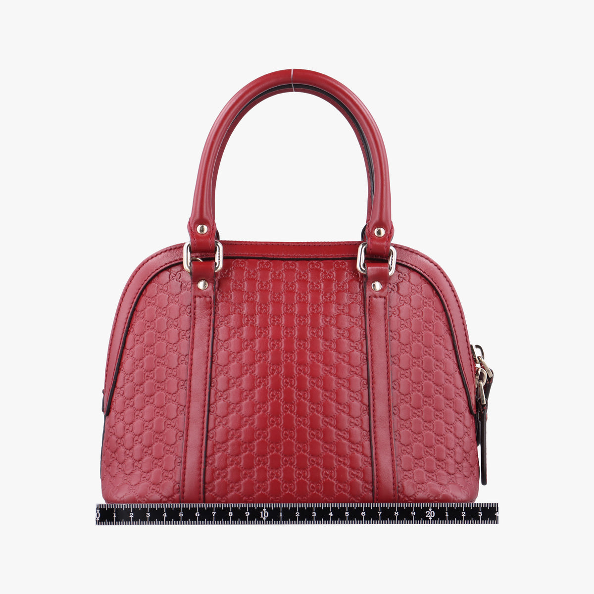 Pre-owned Gucci Microguccissima Red Leather 449654 shoulderbag | stylenewstar