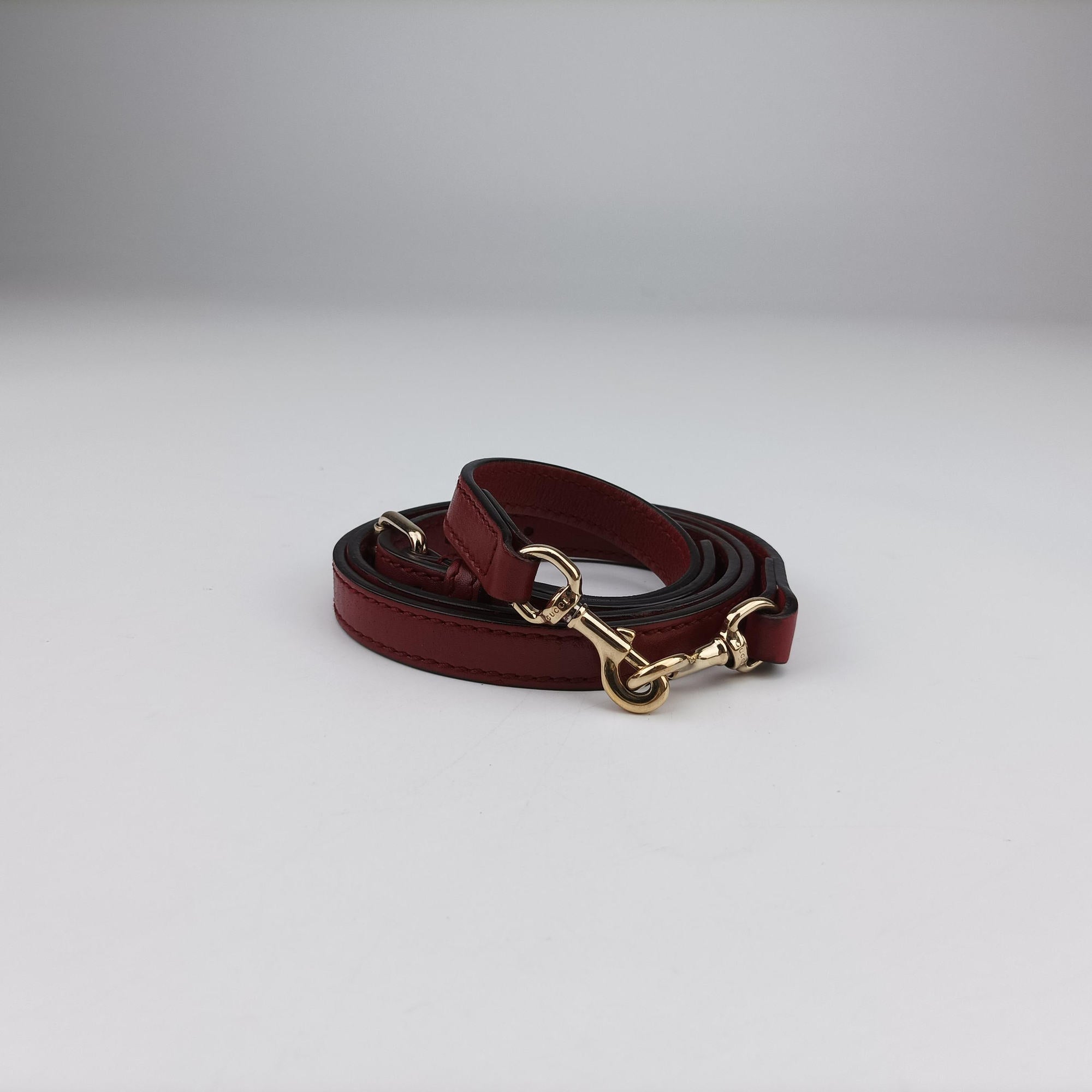 Pre-owned Gucci Microguccissima Red Leather 449654 shoulderbag | stylenewstar