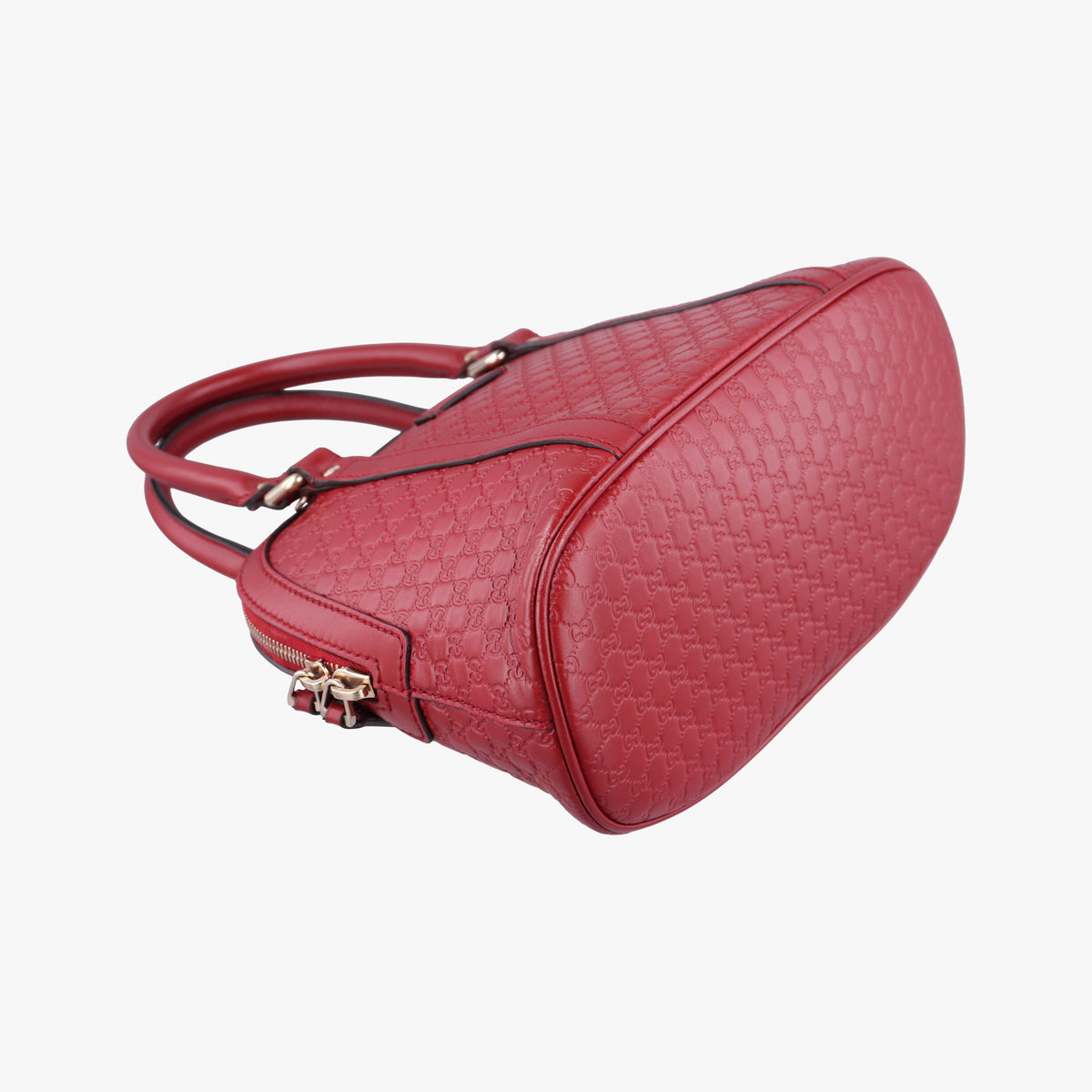 Pre-owned Gucci Microguccissima Red Leather 449654 shoulderbag | stylenewstar