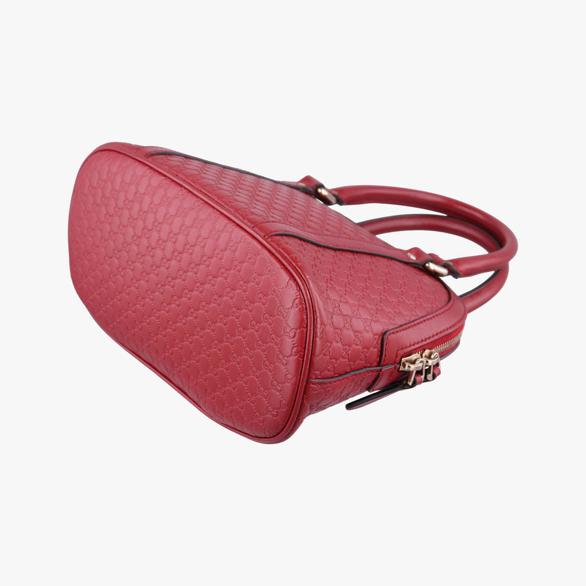 Pre-owned Gucci Microguccissima Red Leather 449654 shoulderbag | stylenewstar