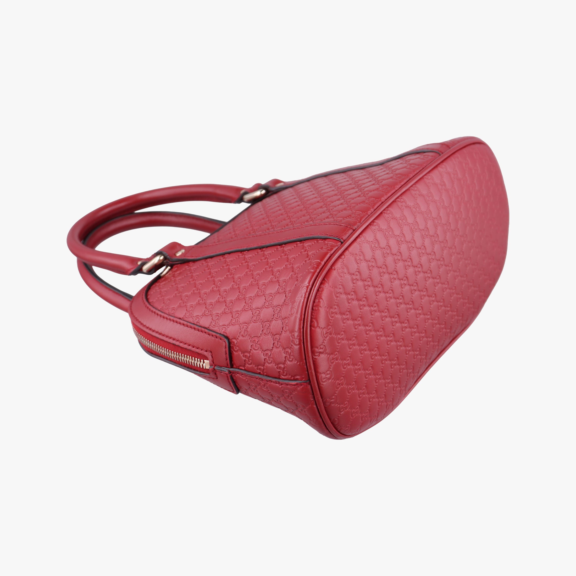 Pre-owned Gucci Microguccissima Red Leather 449654 shoulderbag | stylenewstar