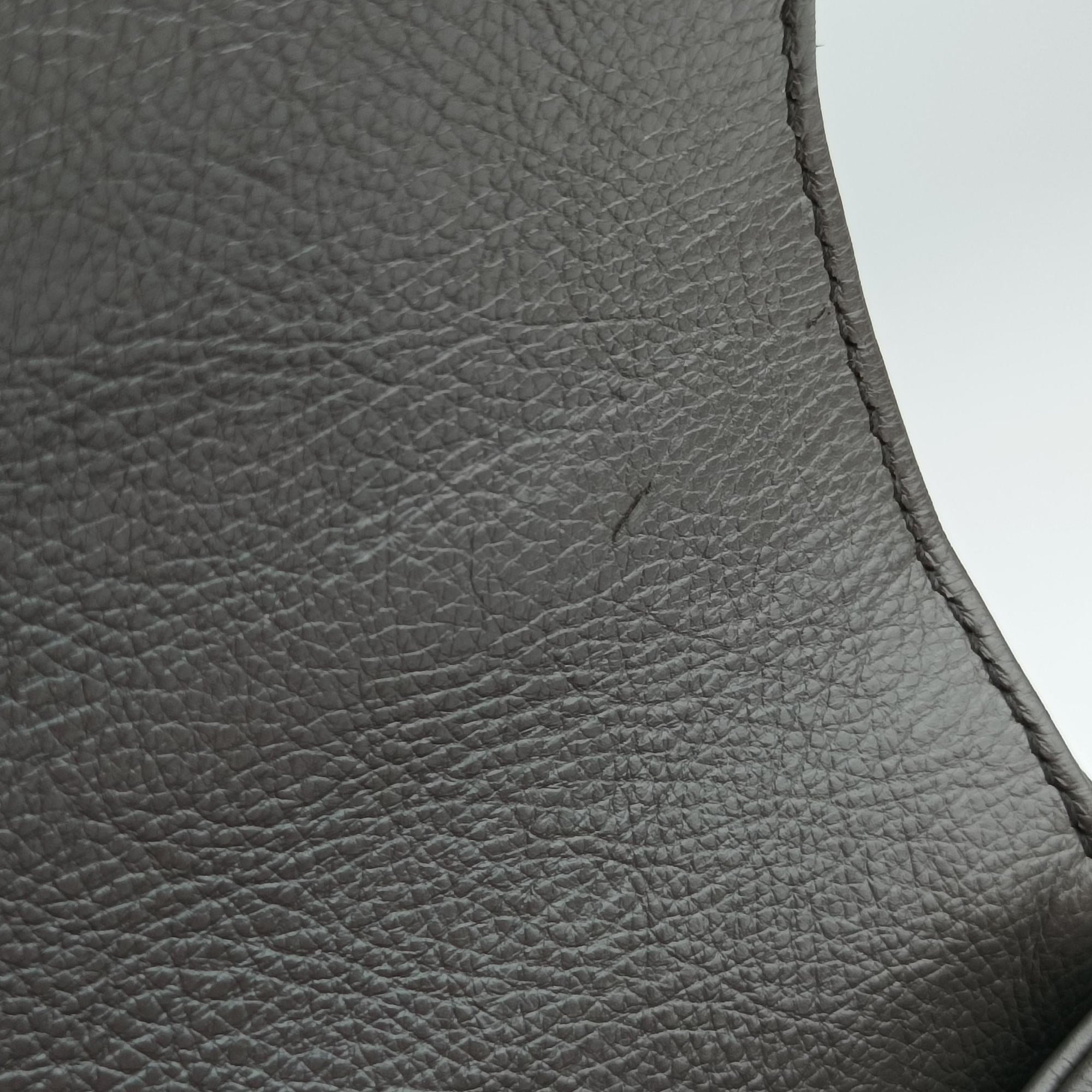 Pre-owned Yves Saint Laurent COLLEGE Grey Leather 428056 shoulderbag | stylenewstar