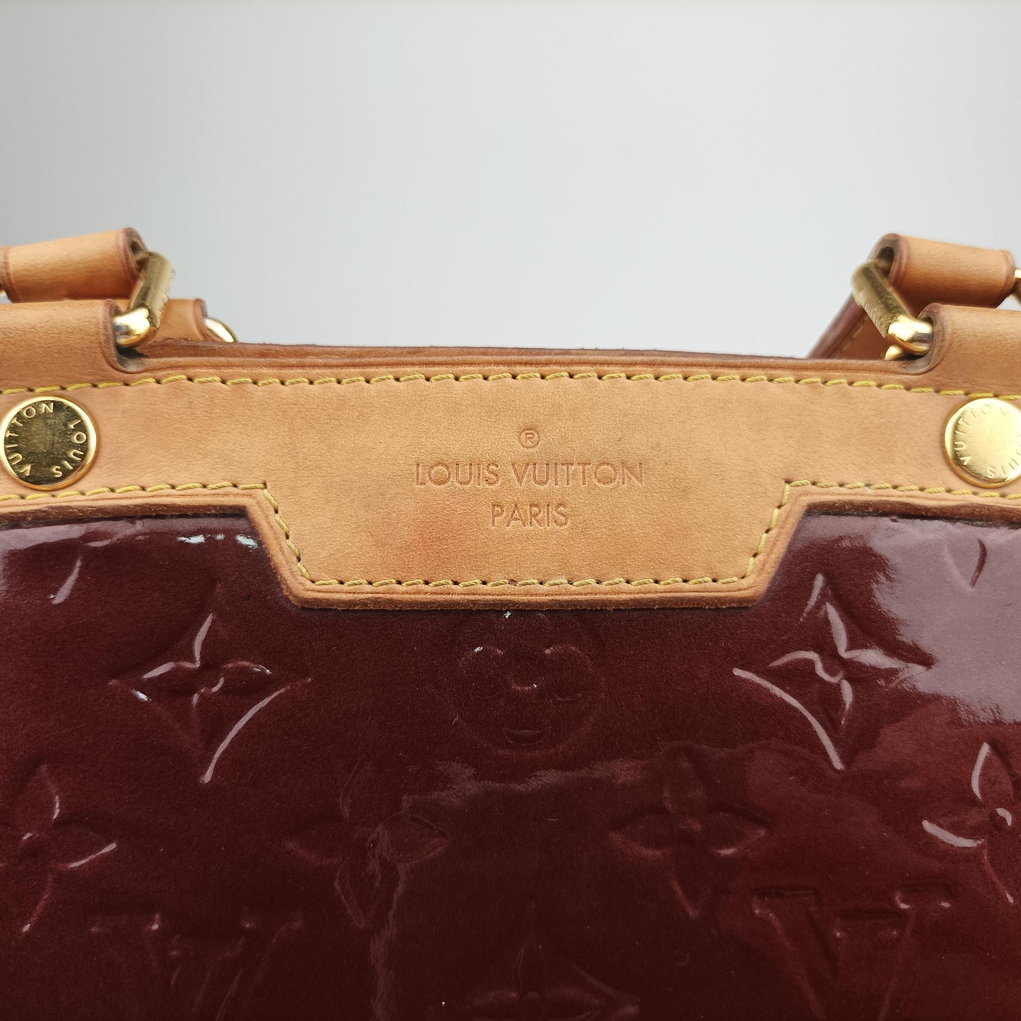 Pre-owned Louis Vuitton Brea GM Rouge Fauviste Vernis M91616 shoulderbag | stylenewstar