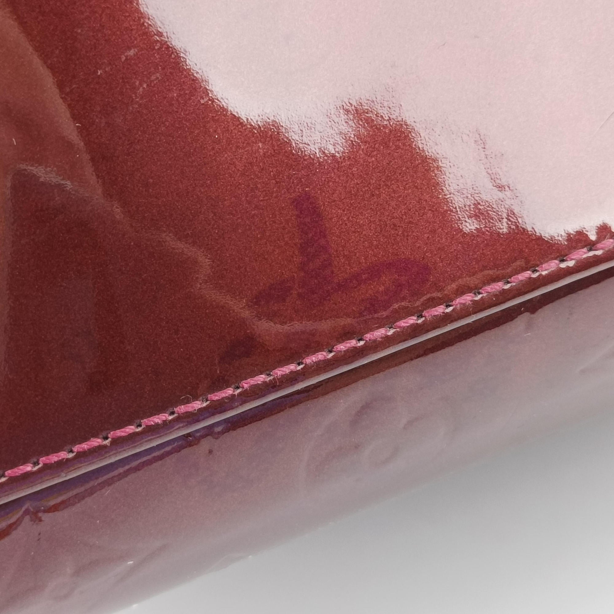 Pre-owned Louis Vuitton Brea GM Rouge Fauviste Vernis M91616 shoulderbag | stylenewstar