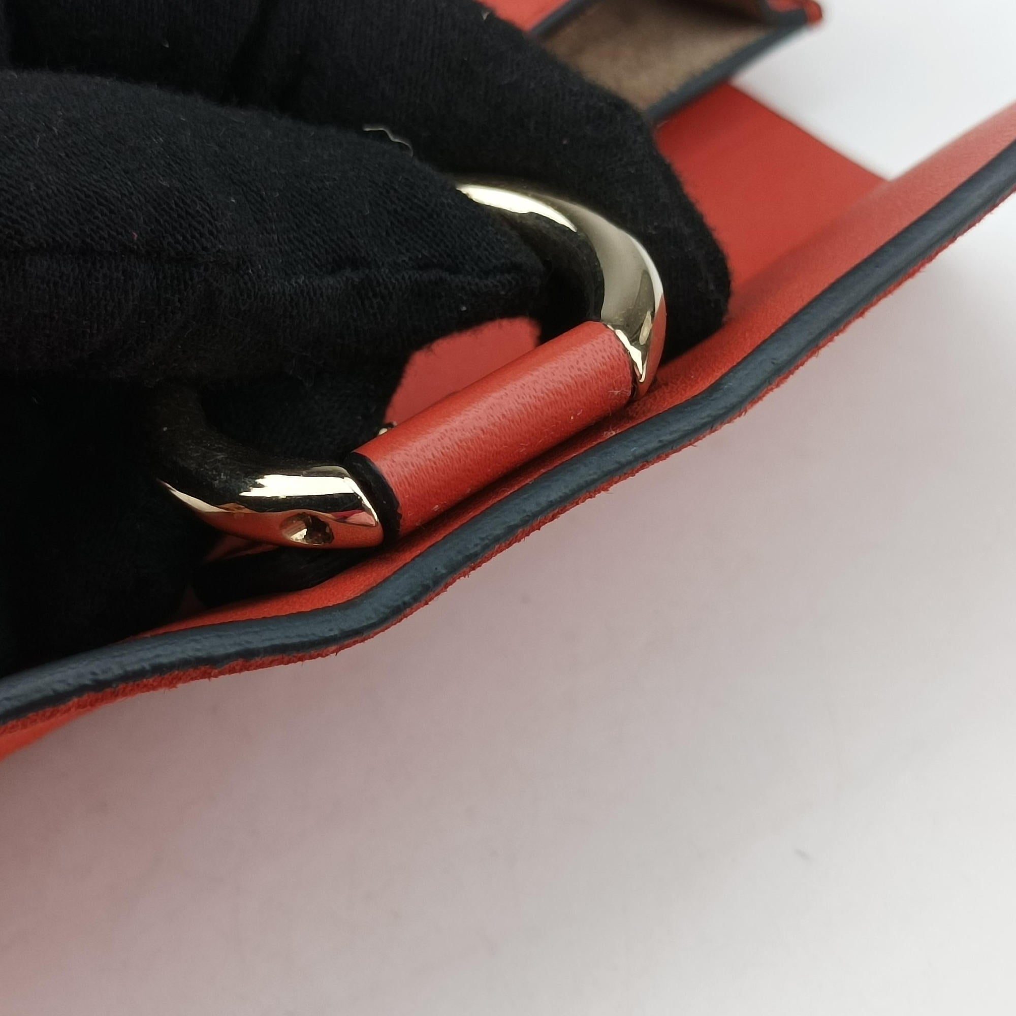 Secondhand Chloe FAYE Red Suede × leather  shoulderbag | stylenewstar