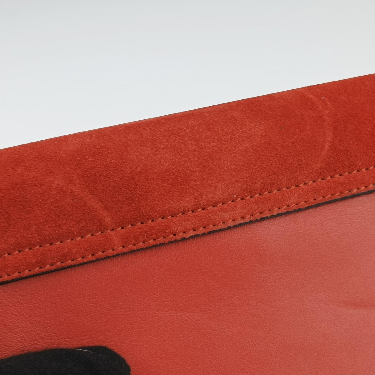 Secondhand Chloe FAYE Red Suede × leather  shoulderbag | stylenewstar