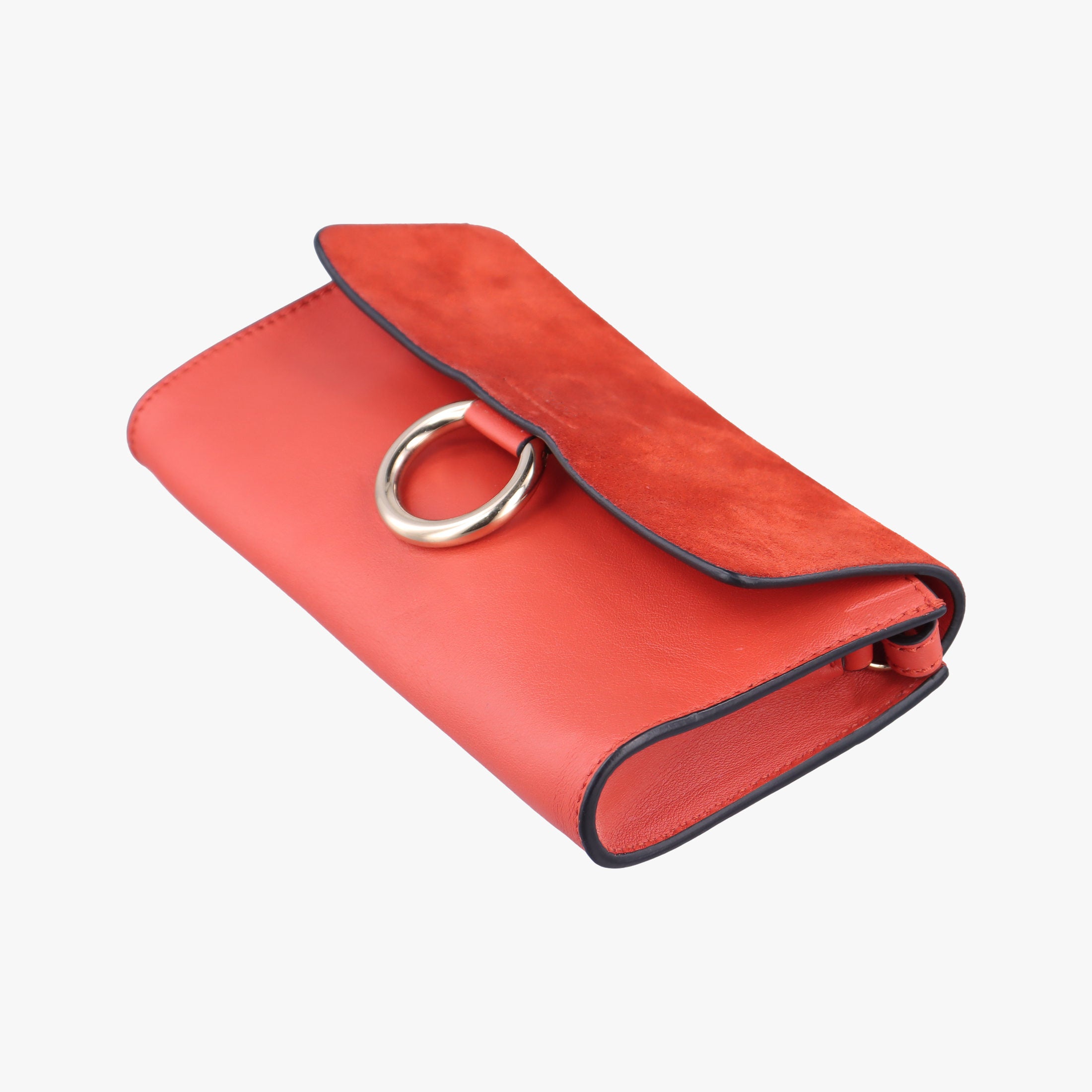Secondhand Chloe FAYE Red Suede × leather  shoulderbag | stylenewstar