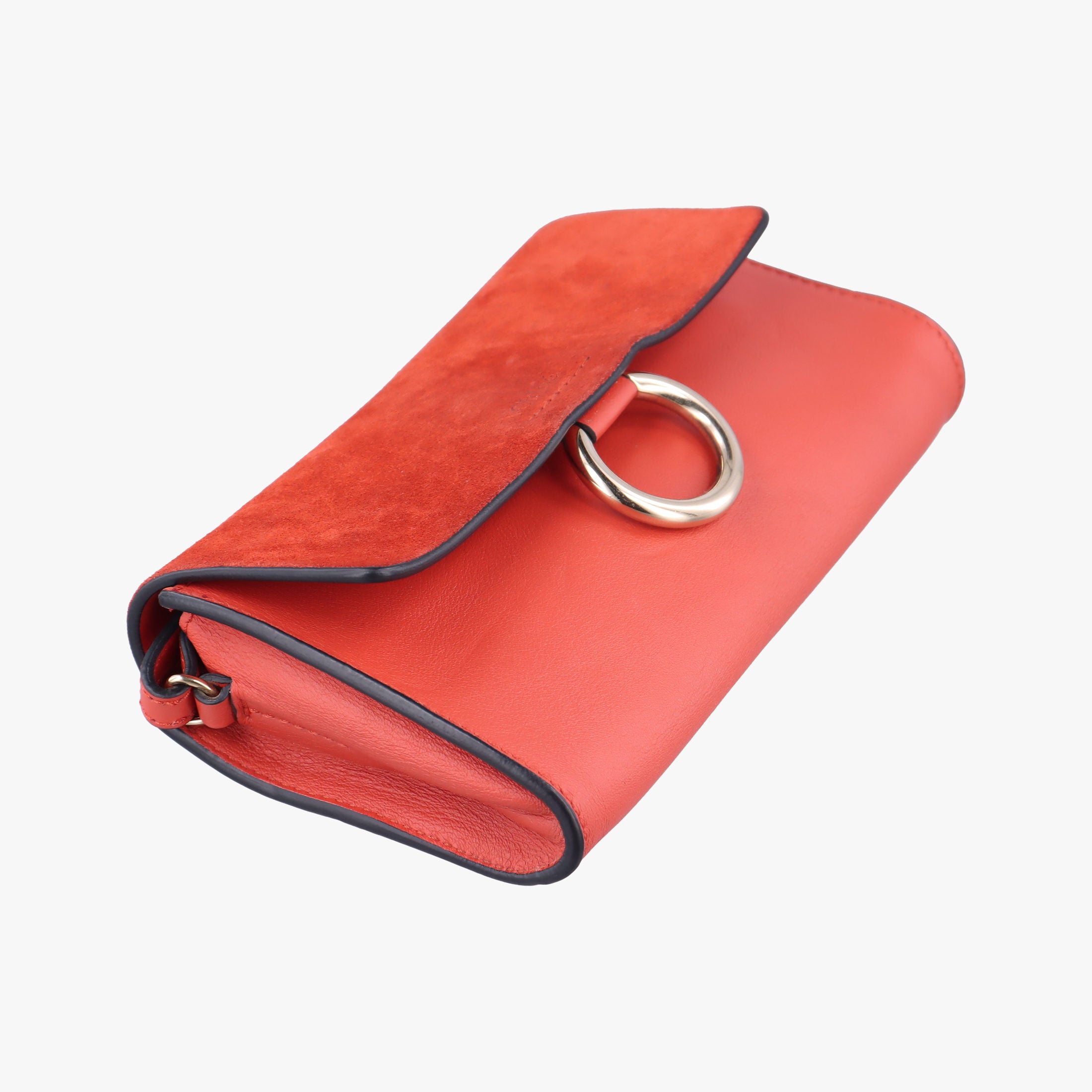 Secondhand Chloe FAYE Red Suede × leather  shoulderbag | stylenewstar