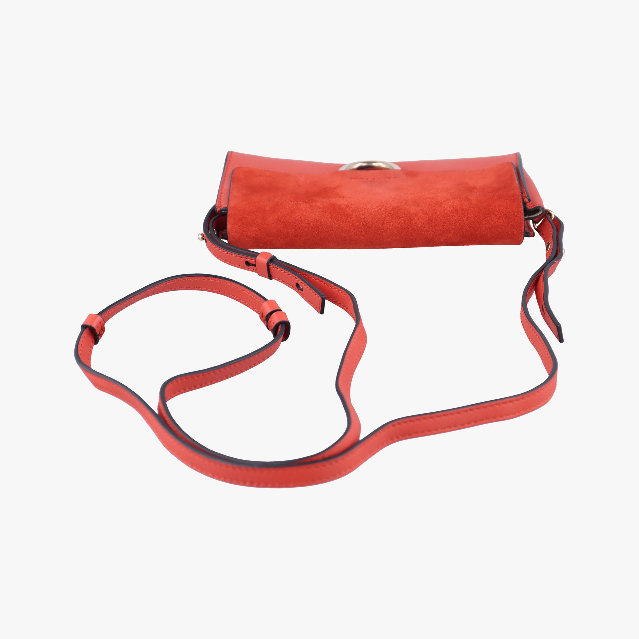 Secondhand Chloe FAYE Red Suede × leather  shoulderbag | stylenewstar