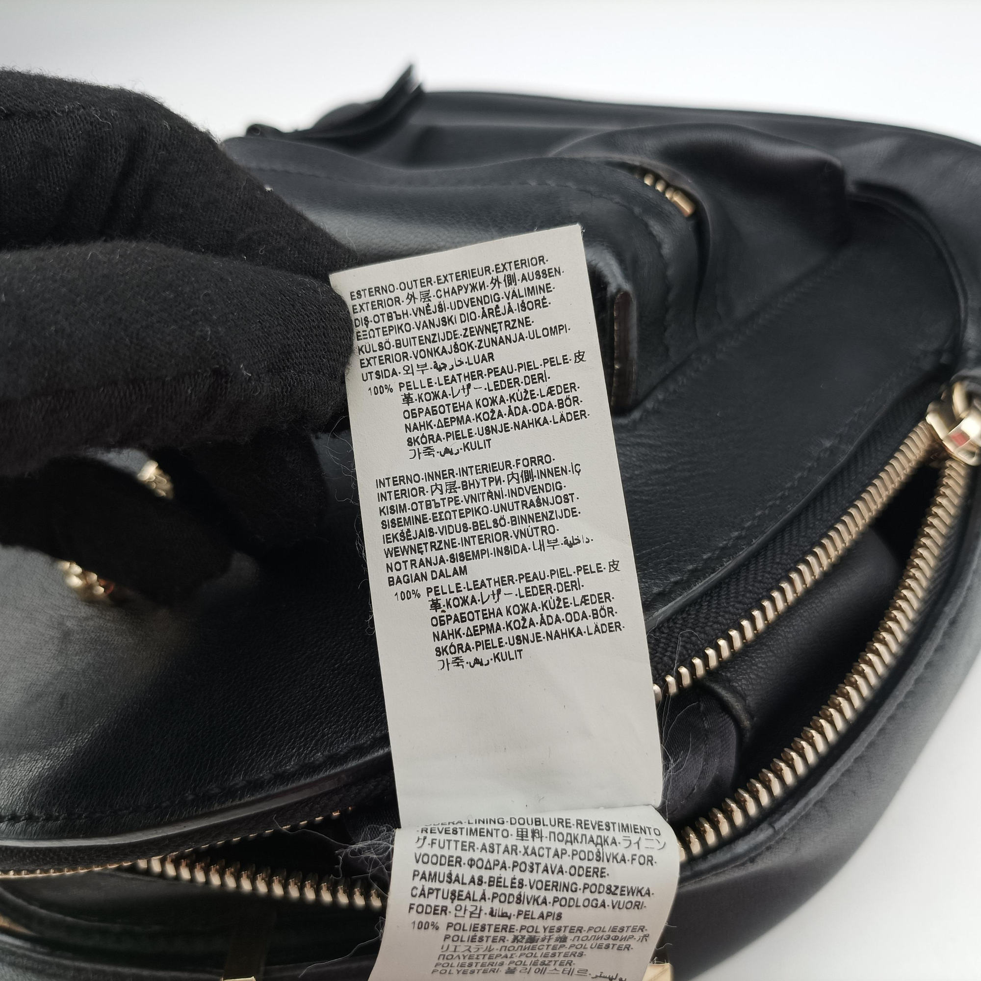 Vintage VERSACE La Medusa Black Leather  backpack/rucksack | stylenewstar