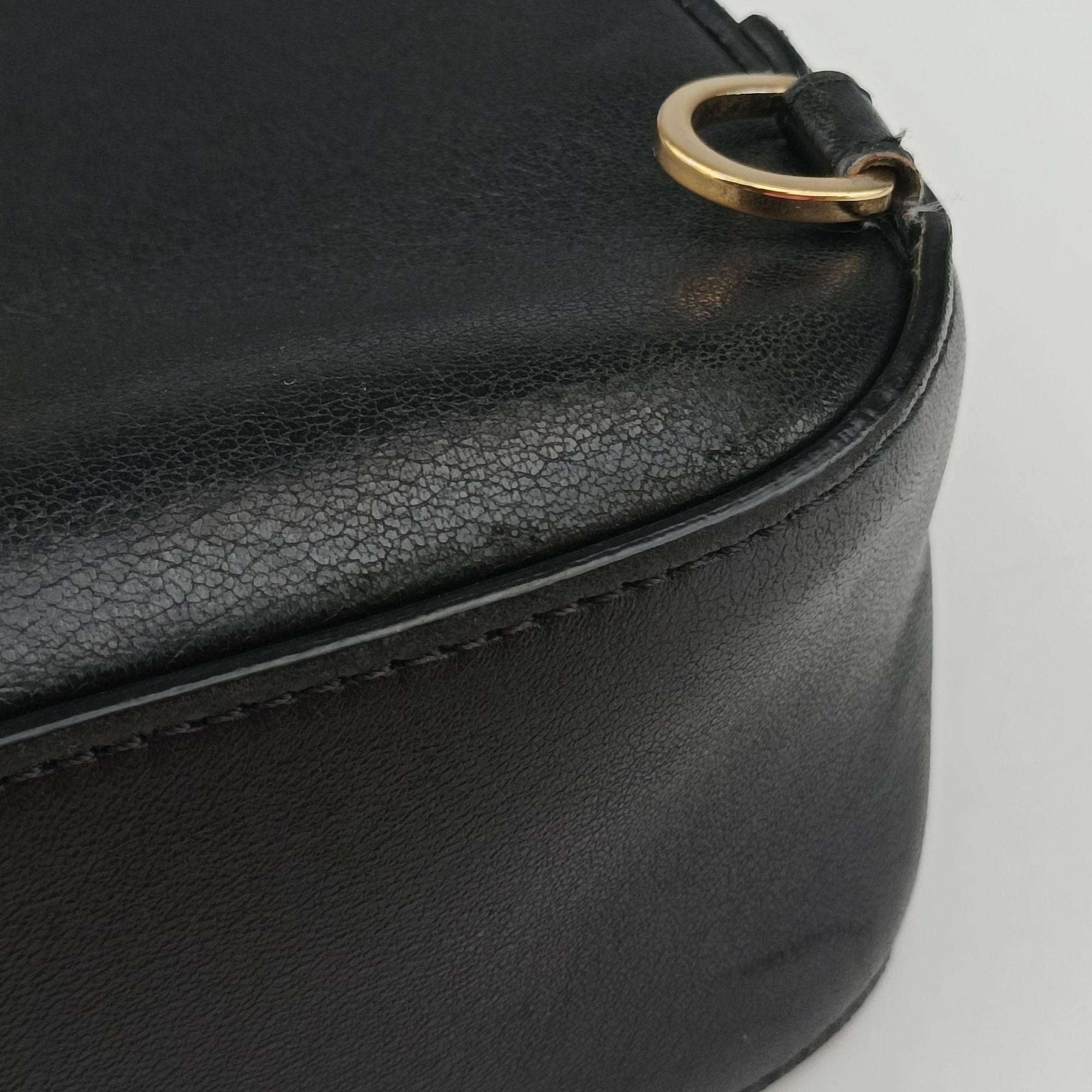 Vintage VERSACE La Medusa Black Leather  backpack/rucksack | stylenewstar