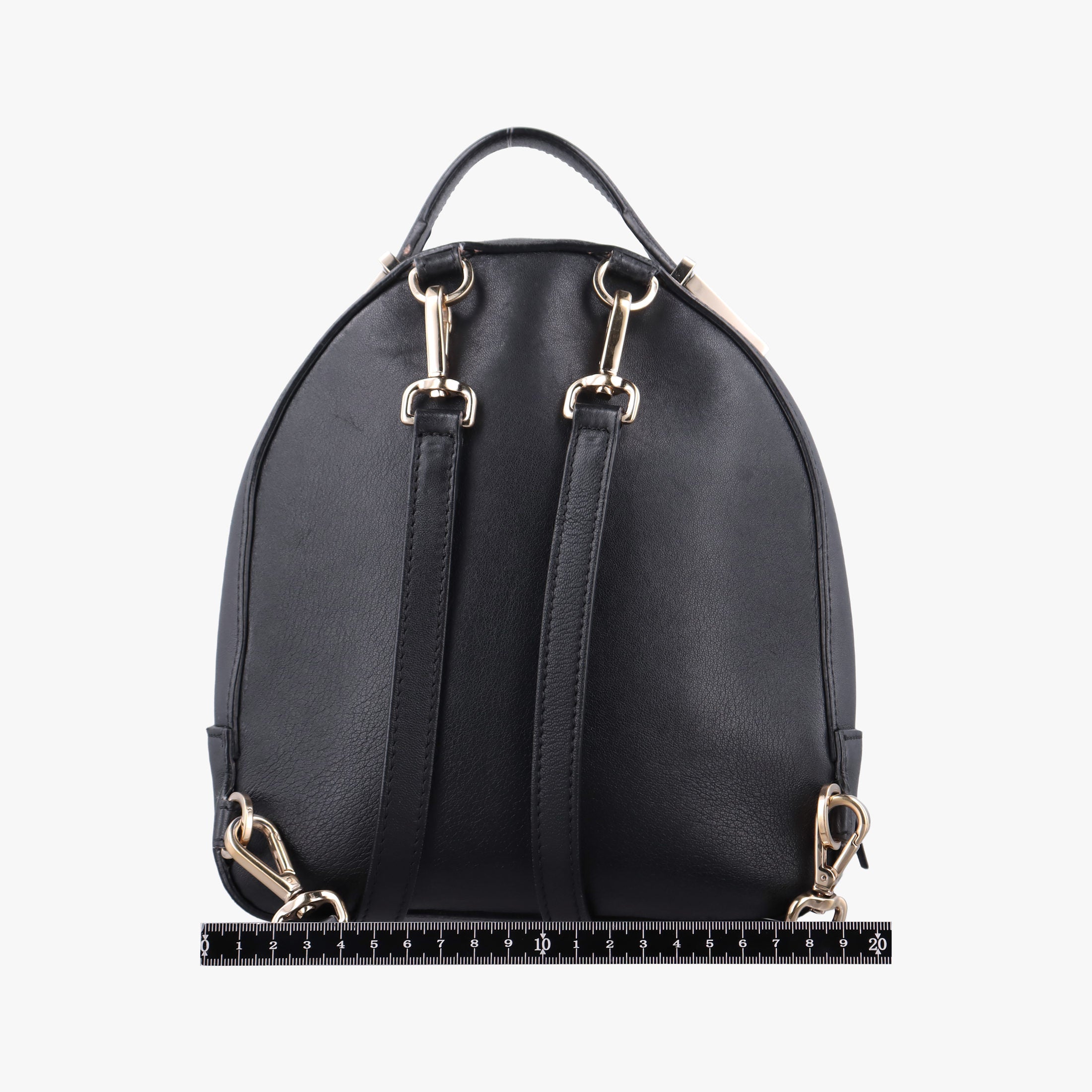 Vintage VERSACE La Medusa Black Leather  backpack/rucksack | stylenewstar