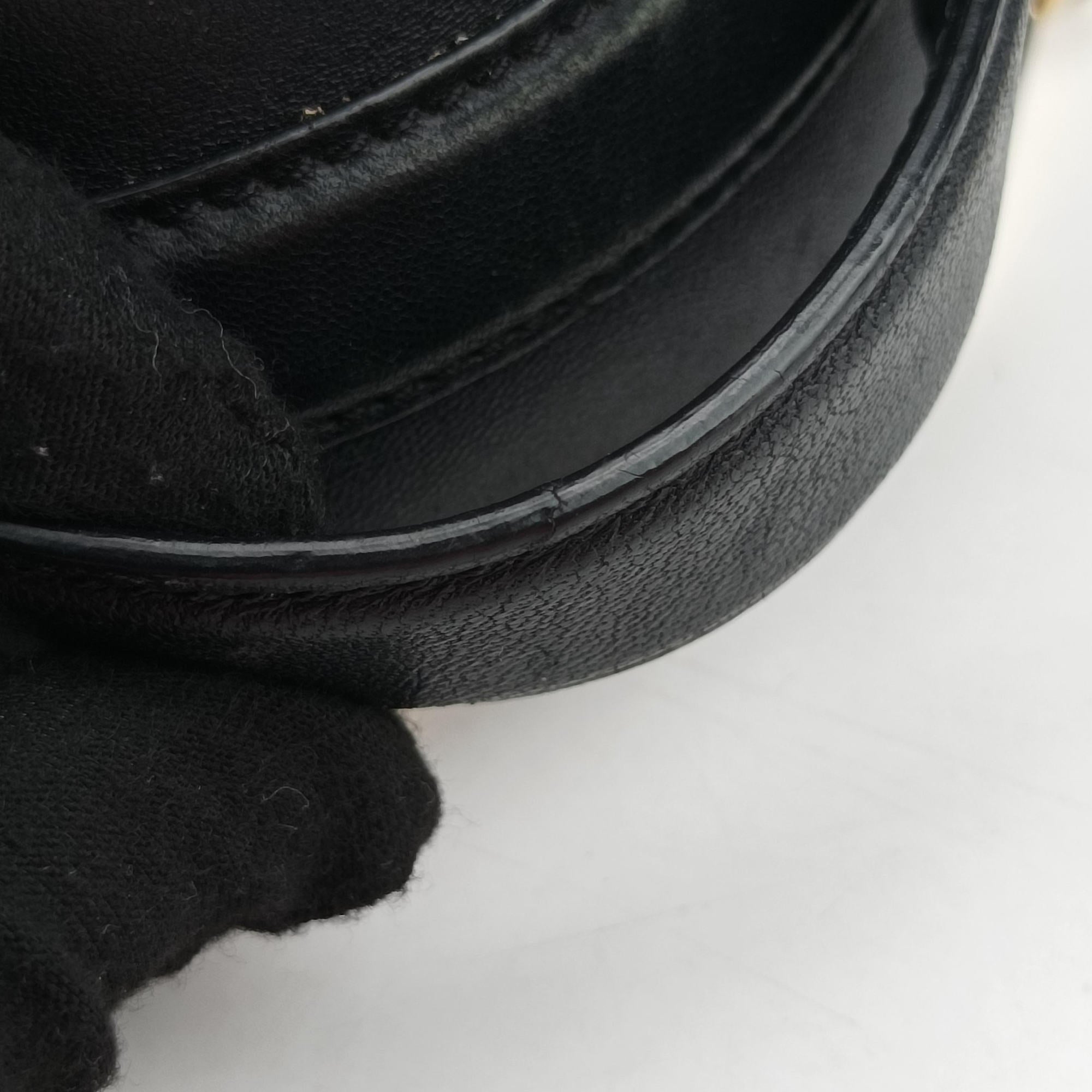 Vintage VERSACE La Medusa Black Leather  backpack/rucksack | stylenewstar