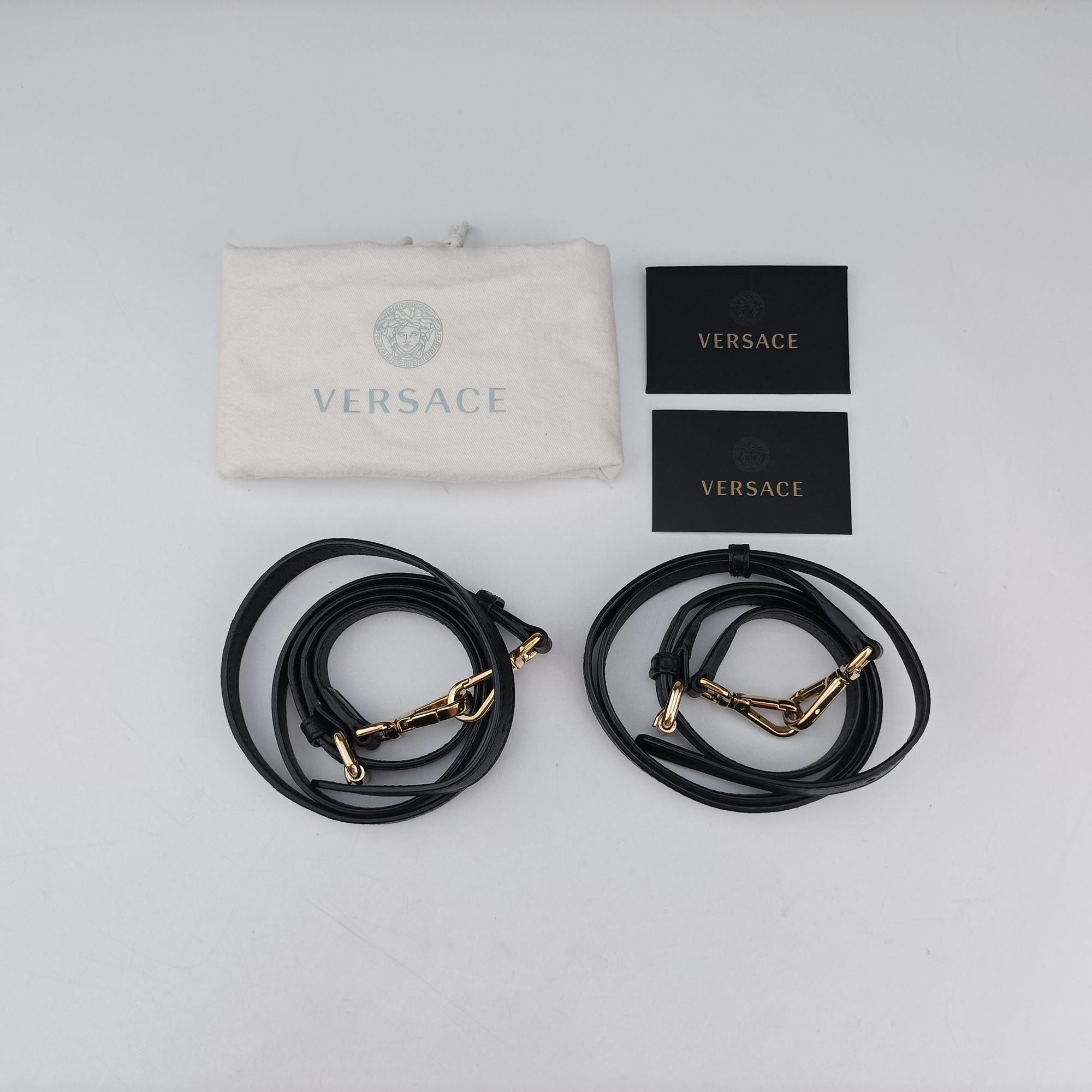Vintage VERSACE La Medusa Black Leather  backpack/rucksack | stylenewstar