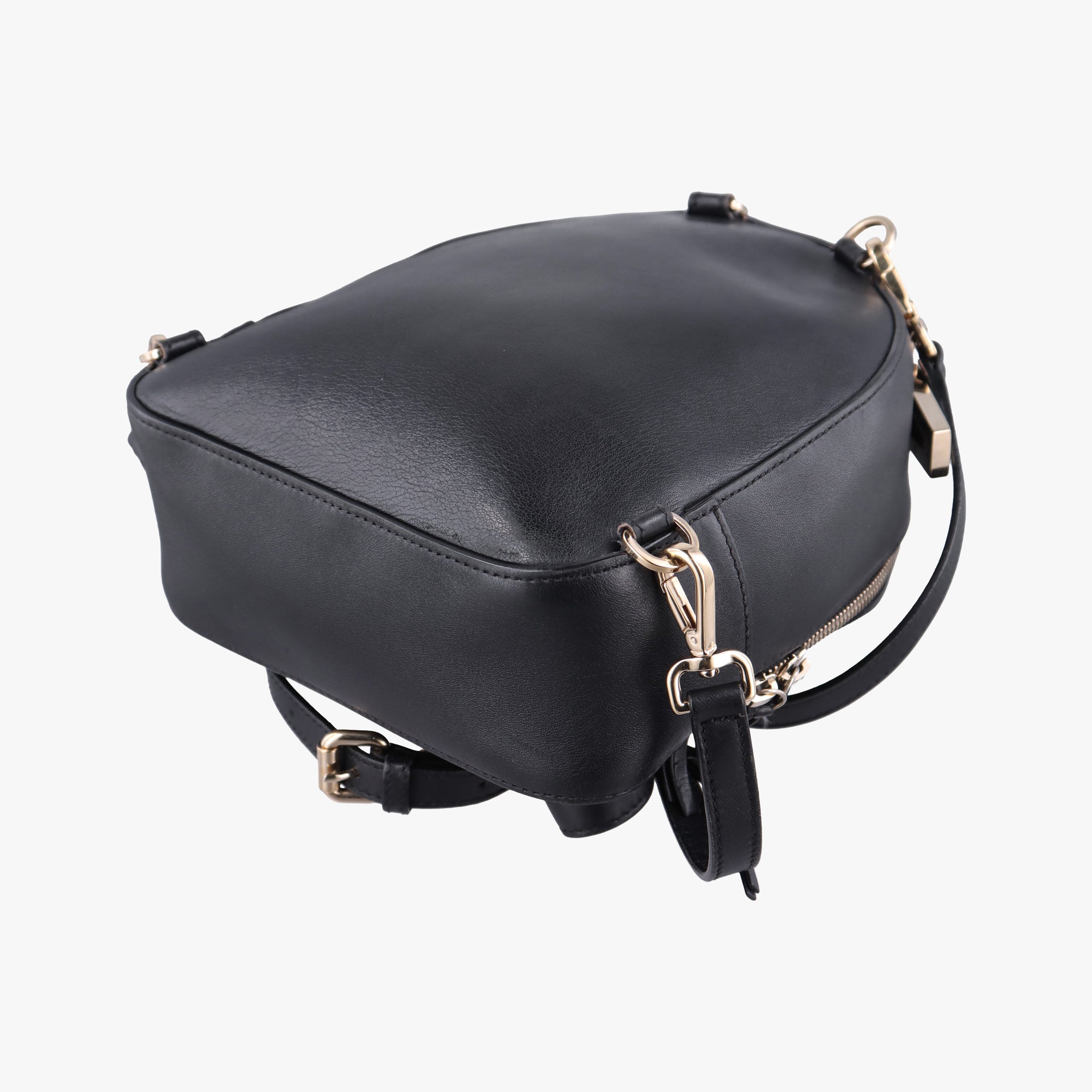 Vintage VERSACE La Medusa Black Leather  backpack/rucksack | stylenewstar