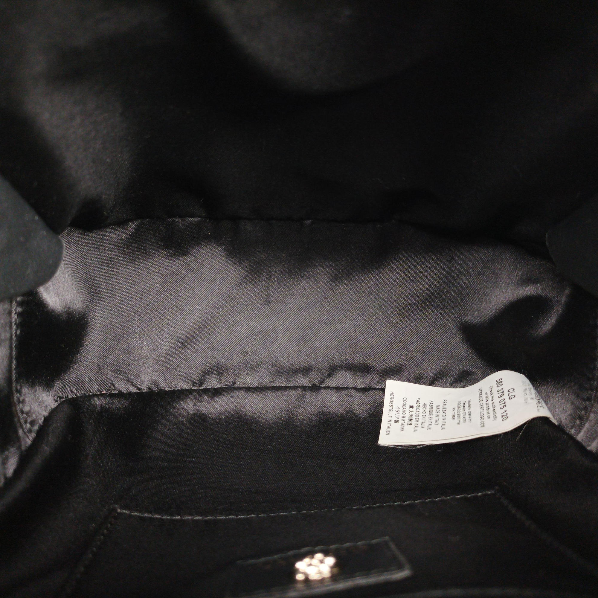 Vintage VERSACE La Medusa Black Leather  backpack/rucksack | stylenewstar