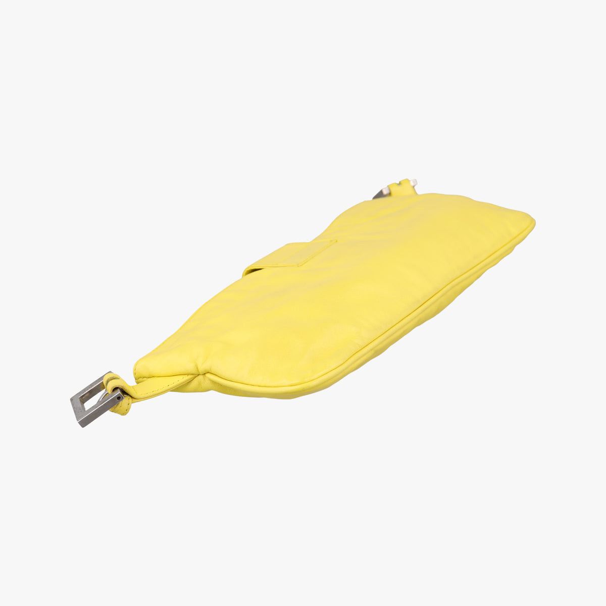 Pre-owned Fendi Color Block Baguette Yellow Leather 26685 shoulderbag | stylenewstar