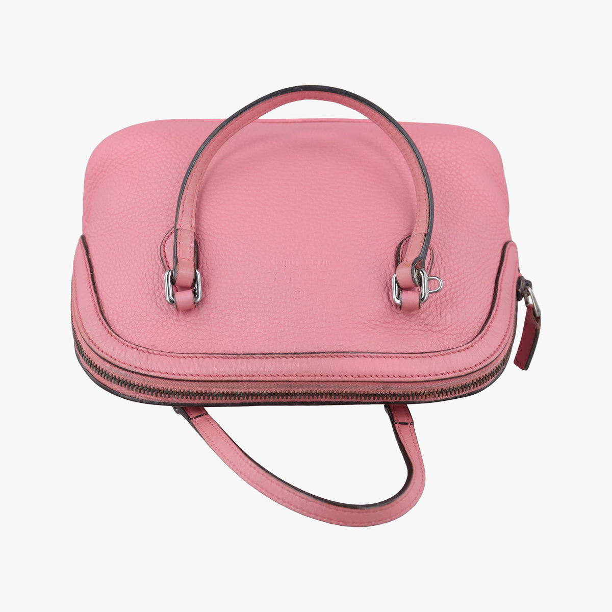 Pre-owned Gucci Microguccissima dome Pink Leather 341504 shoulderbag | stylenewstar