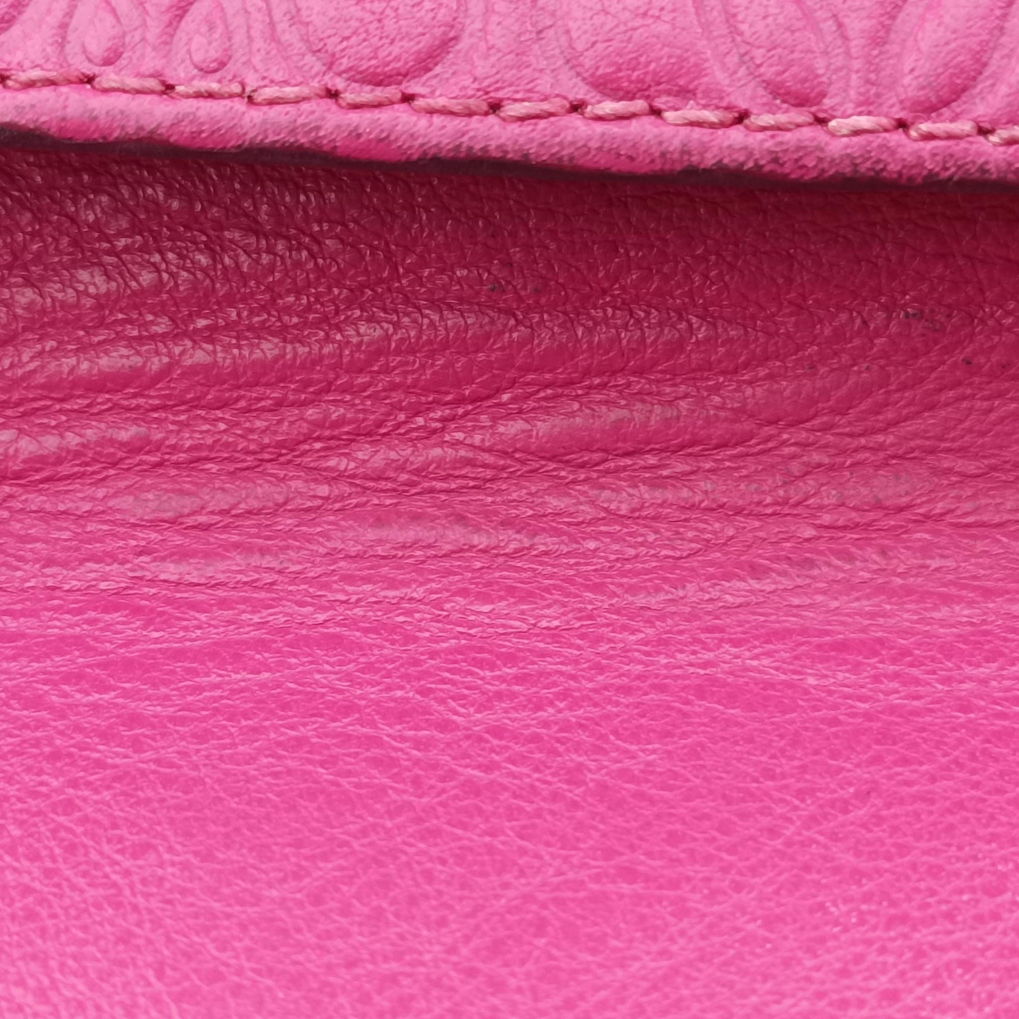 Pre-owned Loewe Avenue Rose Leather  shoulderbag | stylenewstar