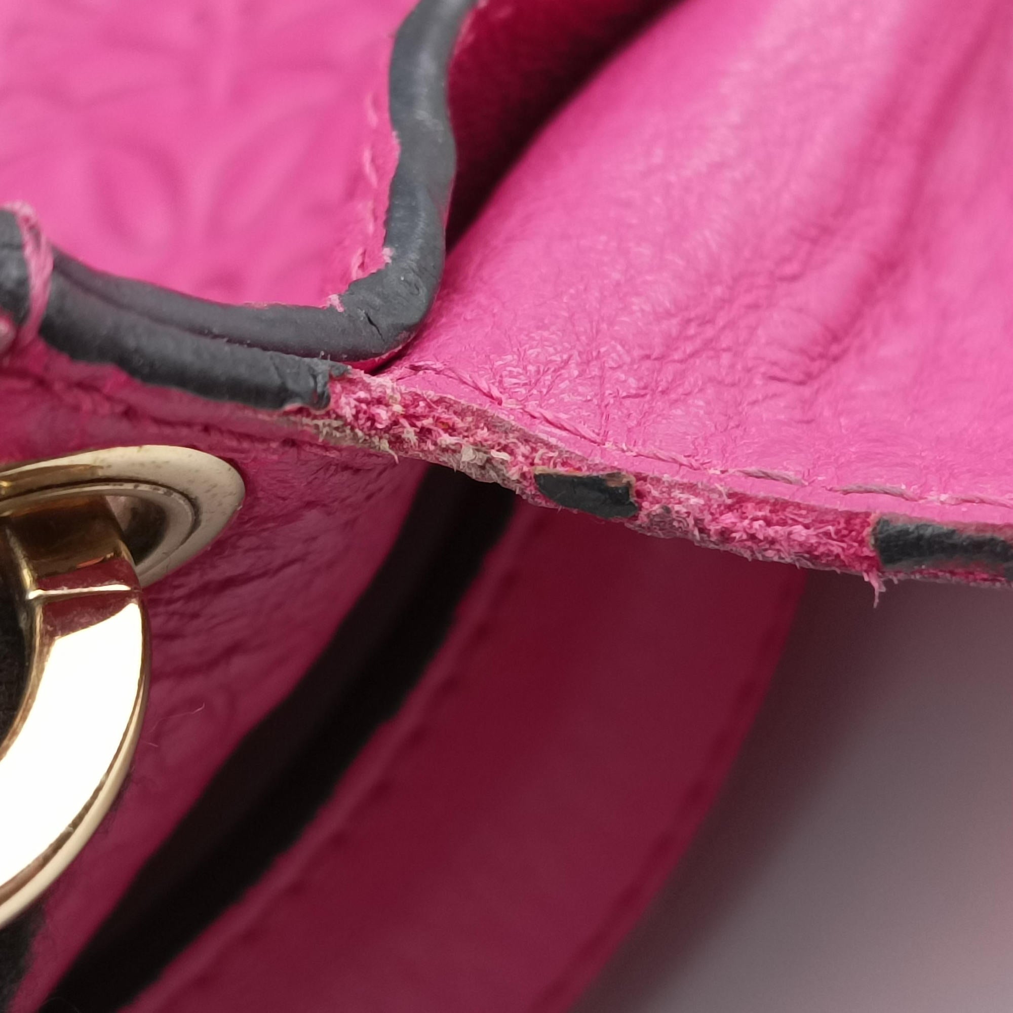 Pre-owned Loewe Avenue Rose Leather  shoulderbag | stylenewstar