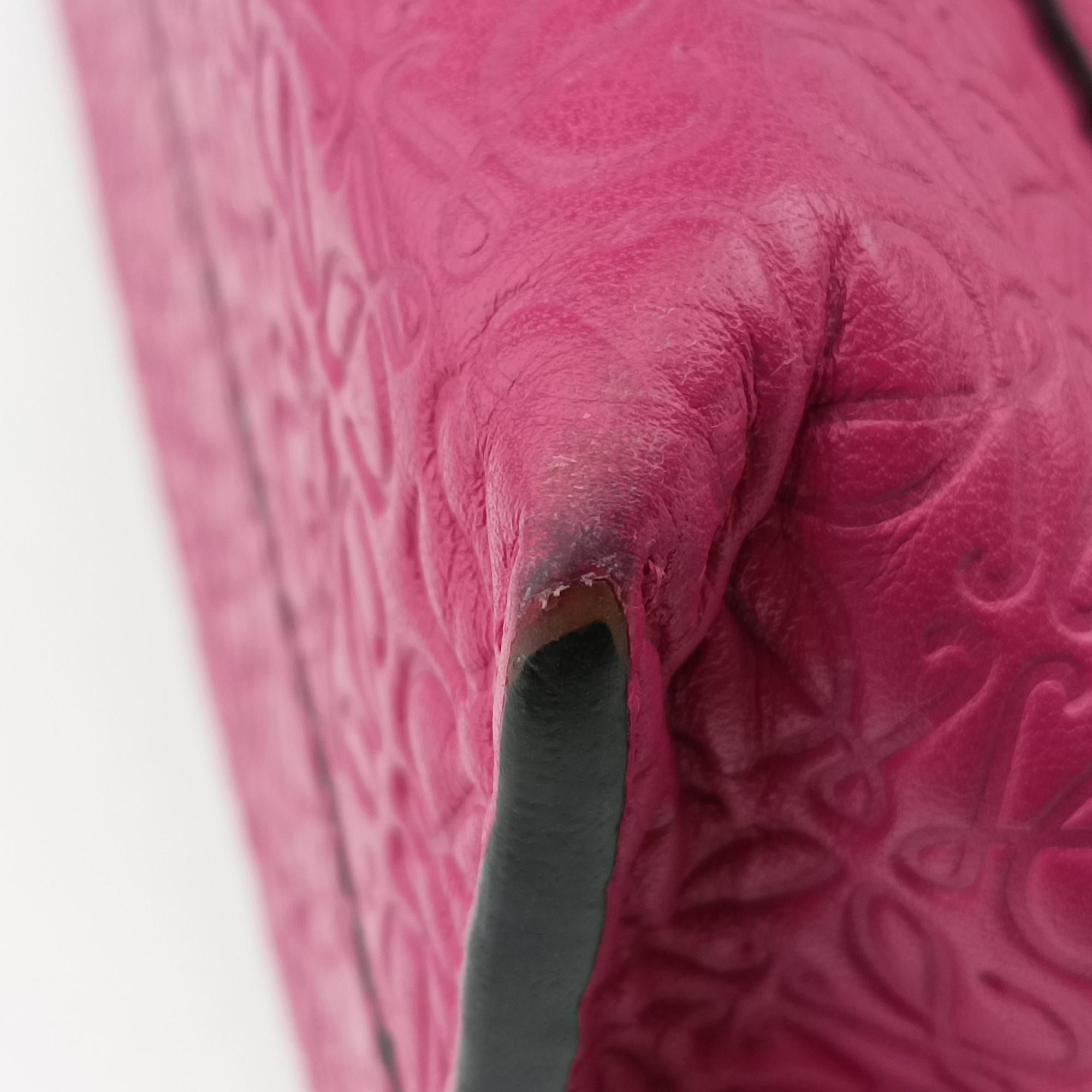 Pre-owned Loewe Avenue Rose Leather  shoulderbag | stylenewstar