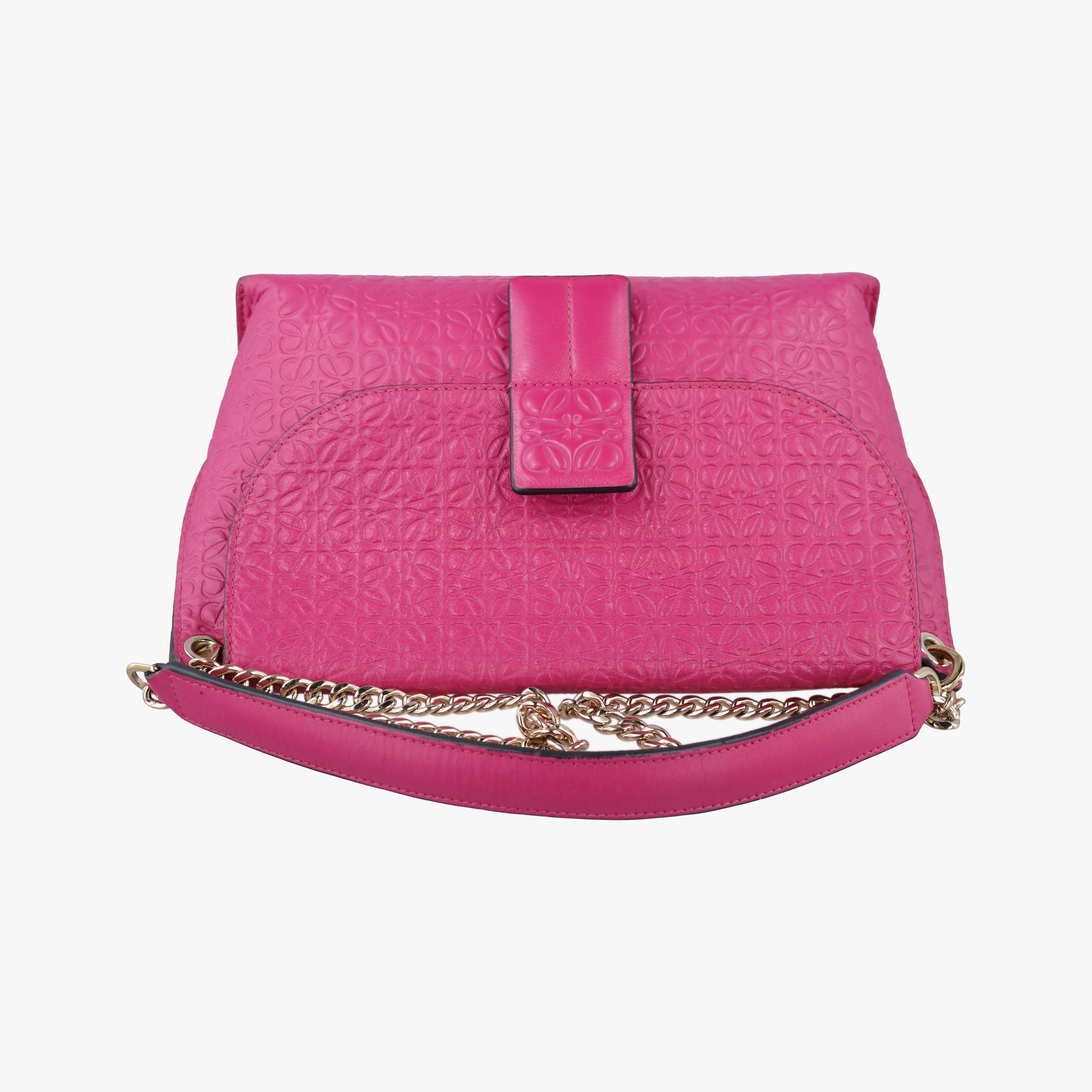 Pre-owned Loewe Avenue Rose Leather  shoulderbag | stylenewstar