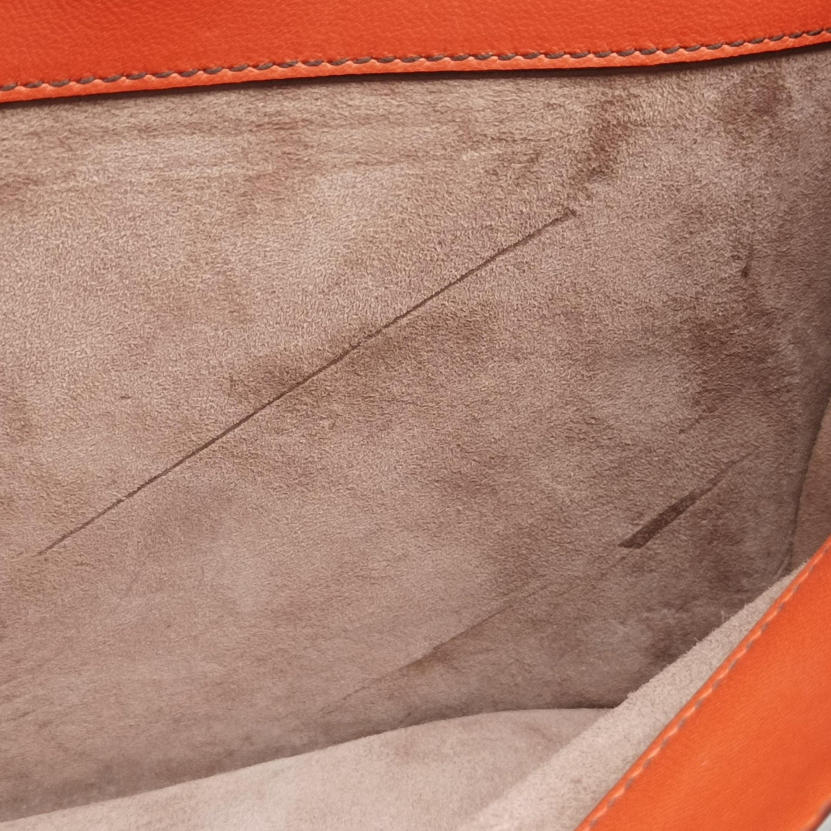 Pre-owned Bottega Veneta Intrecciato OrangeRed lambskin  shoulderbag | stylenewstar