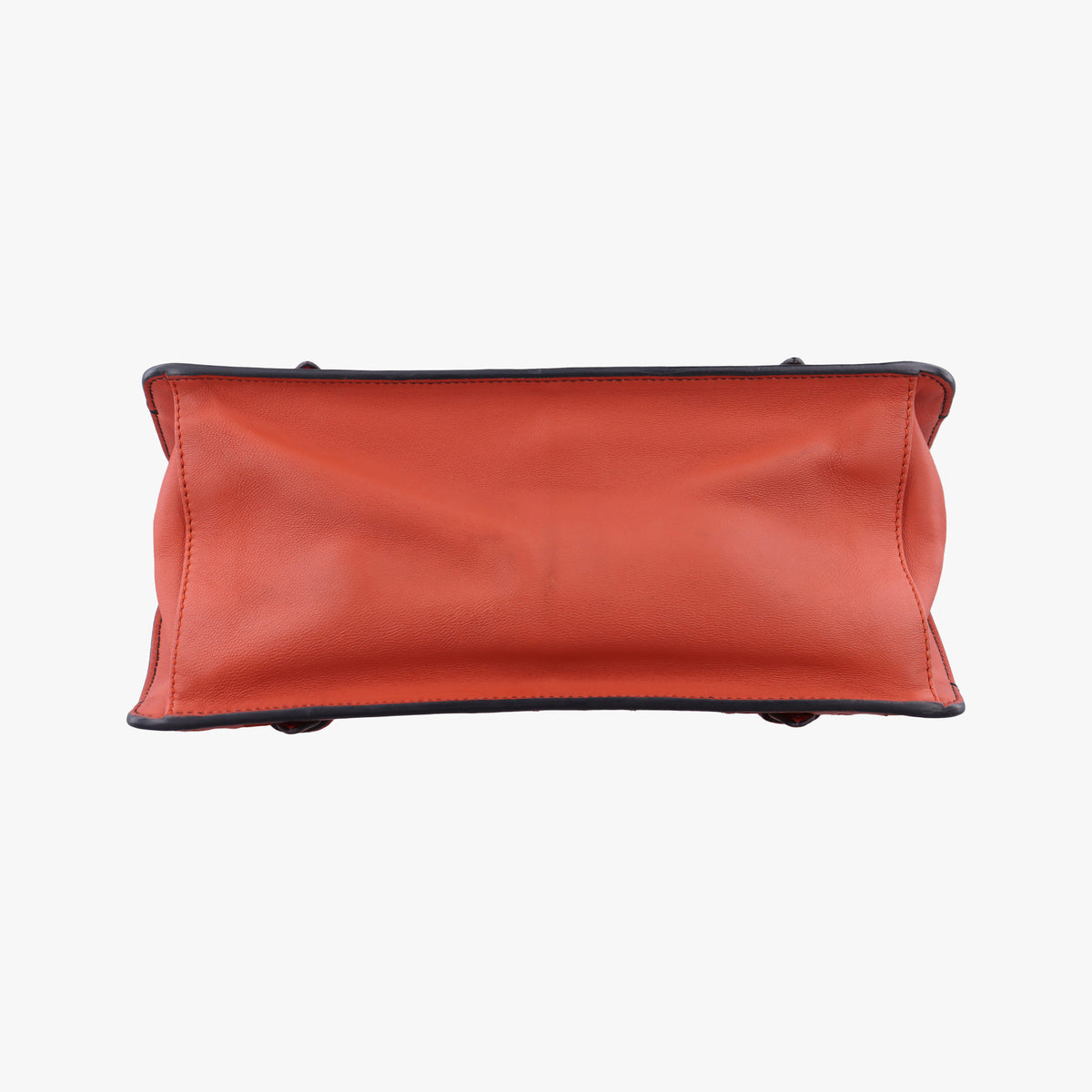 Pre-owned Bottega Veneta Intrecciato OrangeRed lambskin  shoulderbag | stylenewstar