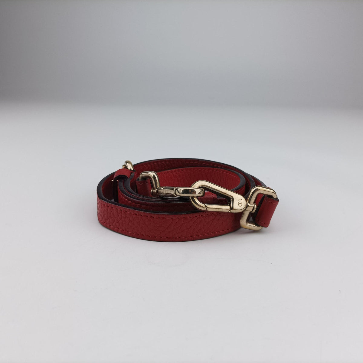 Pre-owned Christian Dior Diorissimo Red Leather  shoulderbag | stylenewstar