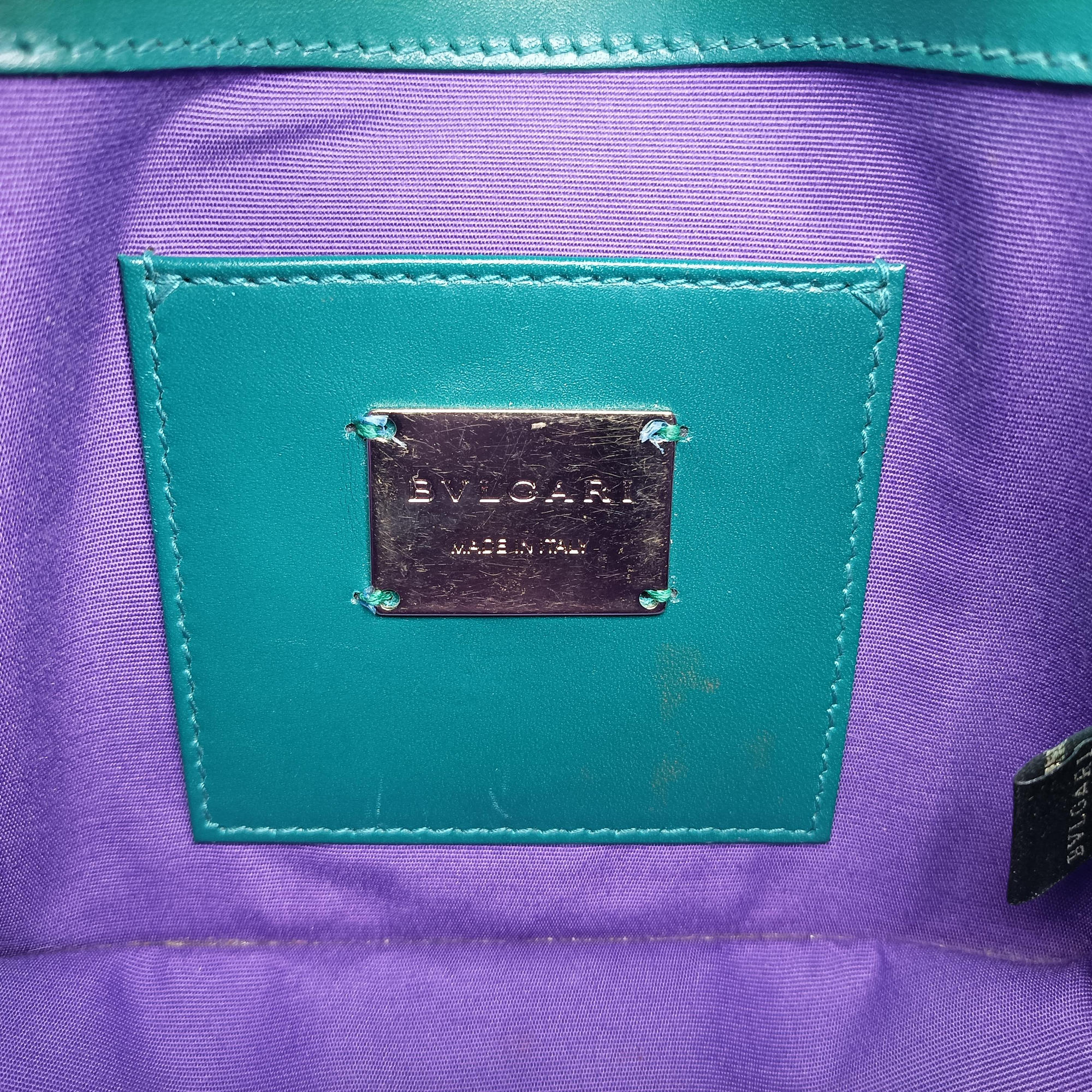 Secondhand Bvlgari Serpenti Green Galuchat Skin×Leather  shoulderbag | stylenewstar